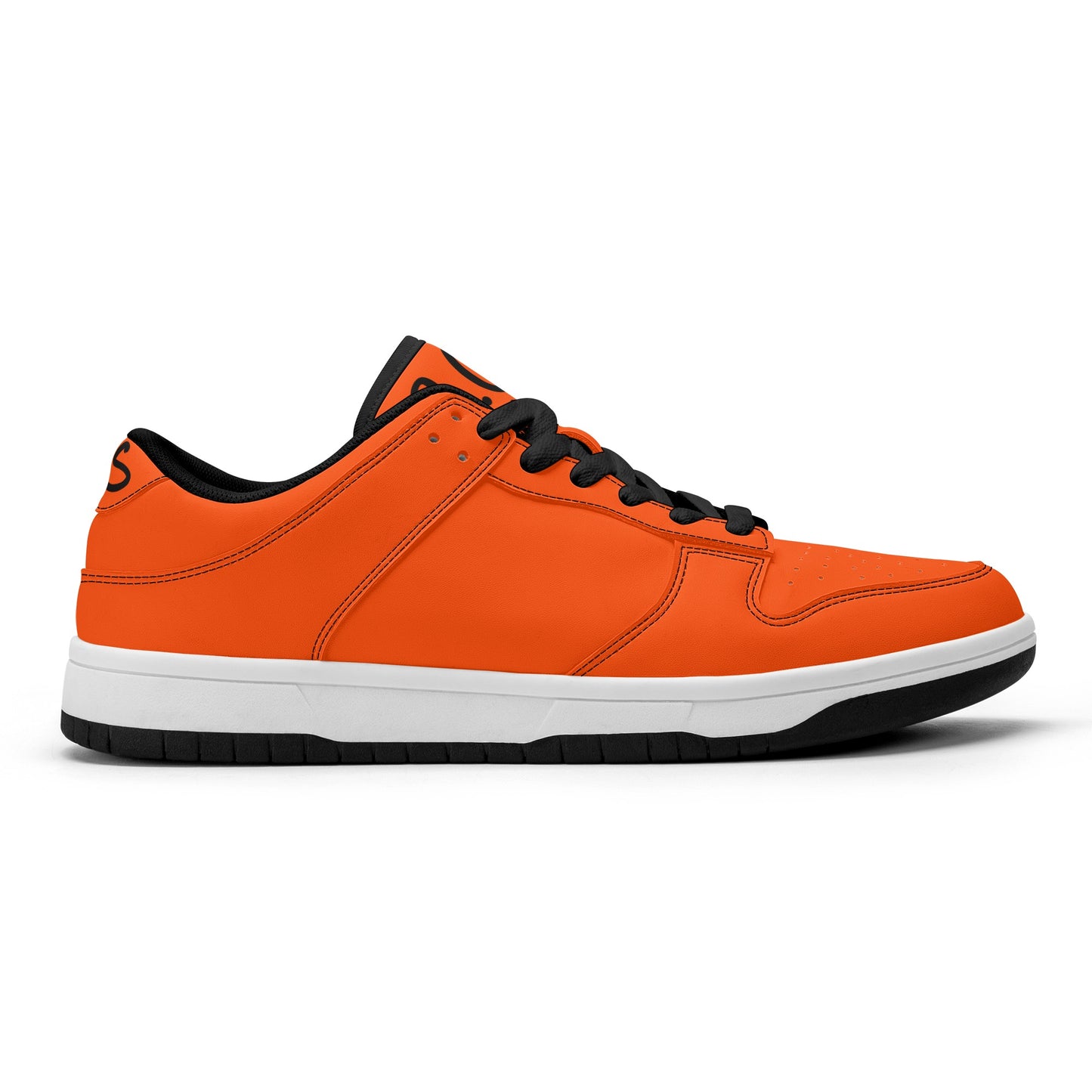 SOS Orange Mens Low Top Leather Star Kicks