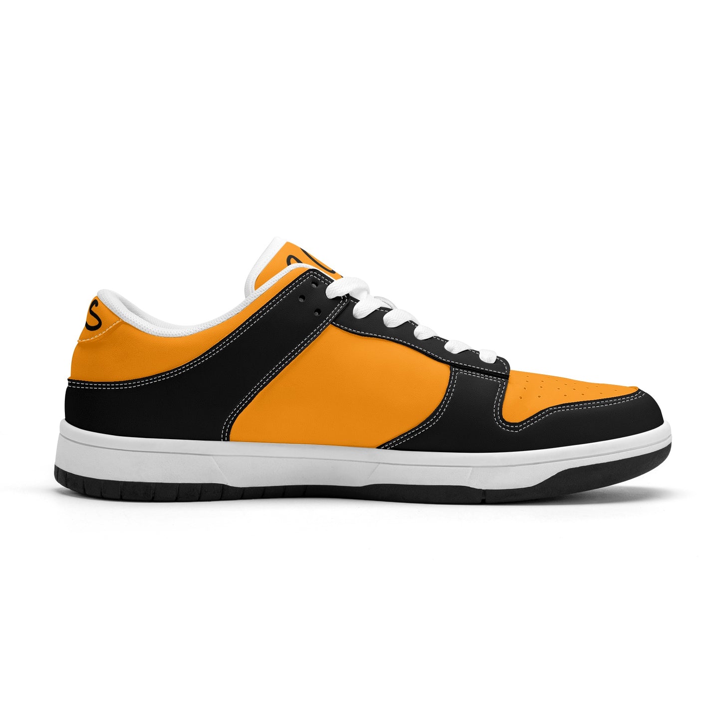 SOS Orange/Black Mens Low Top Leather Star Kicks