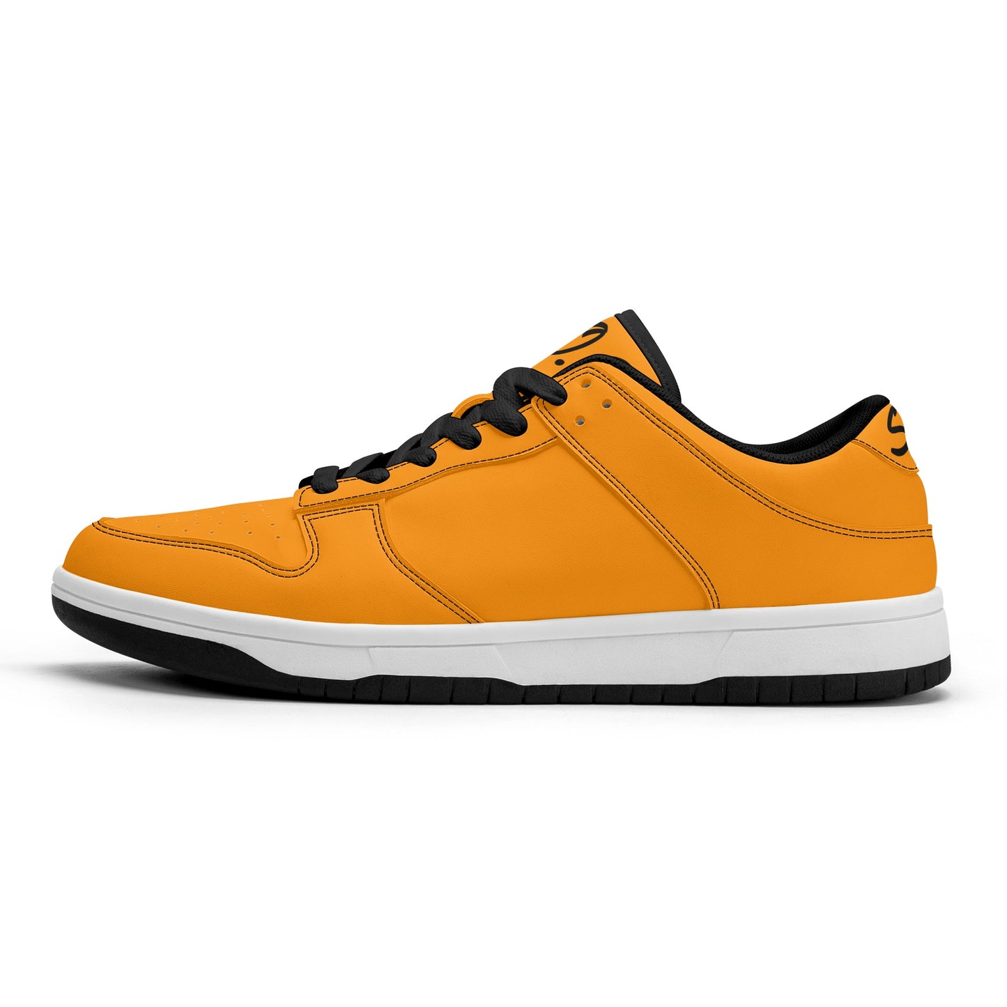 SOS Orange Mens Low Top Leather Star Kicks