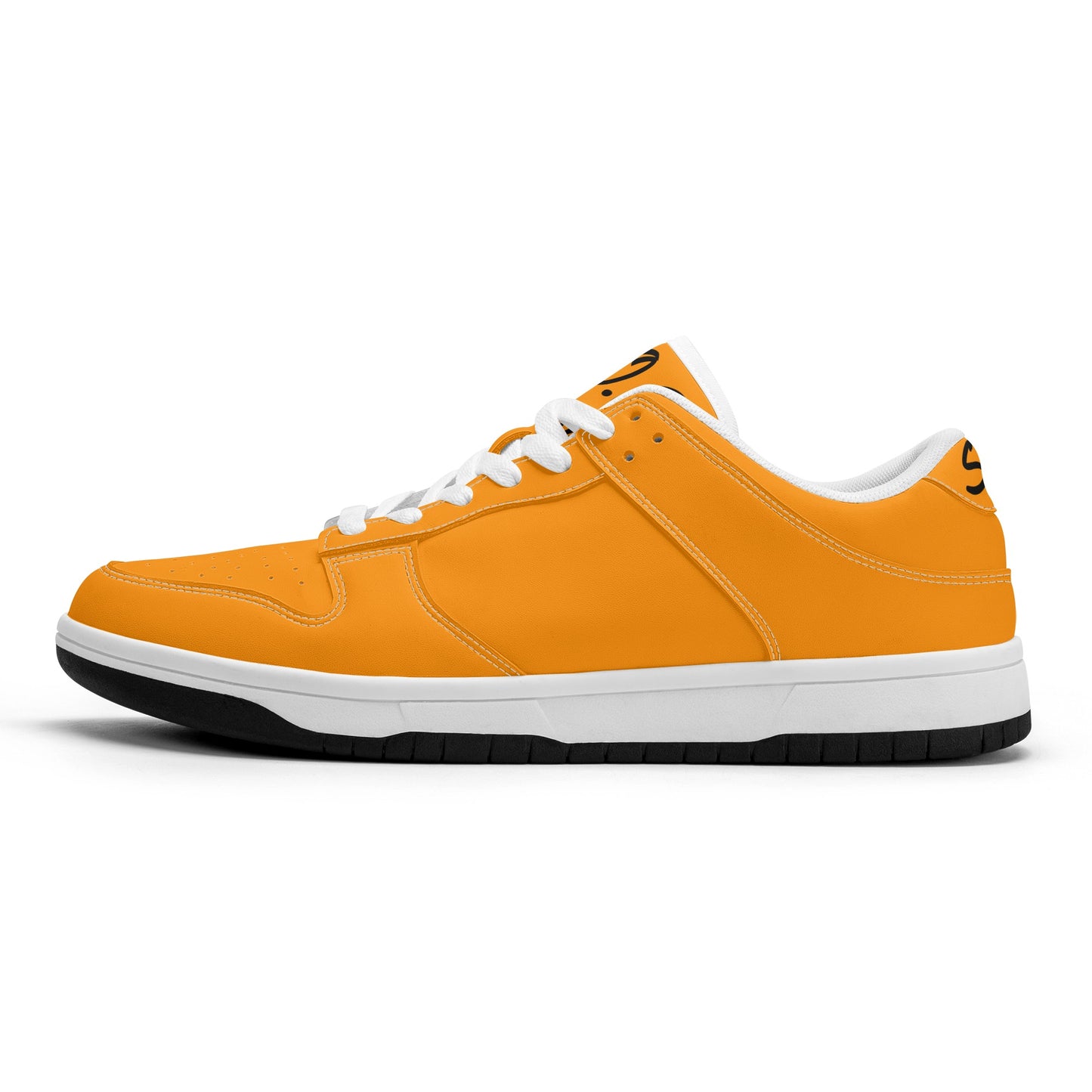 SOS Orange Mens Low Top Leather Star Kicks