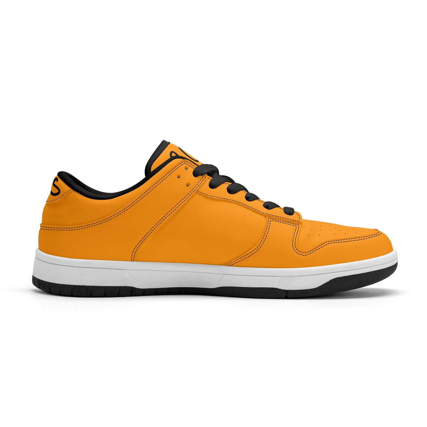 SOS Orange Mens Low Top Leather Star Kicks