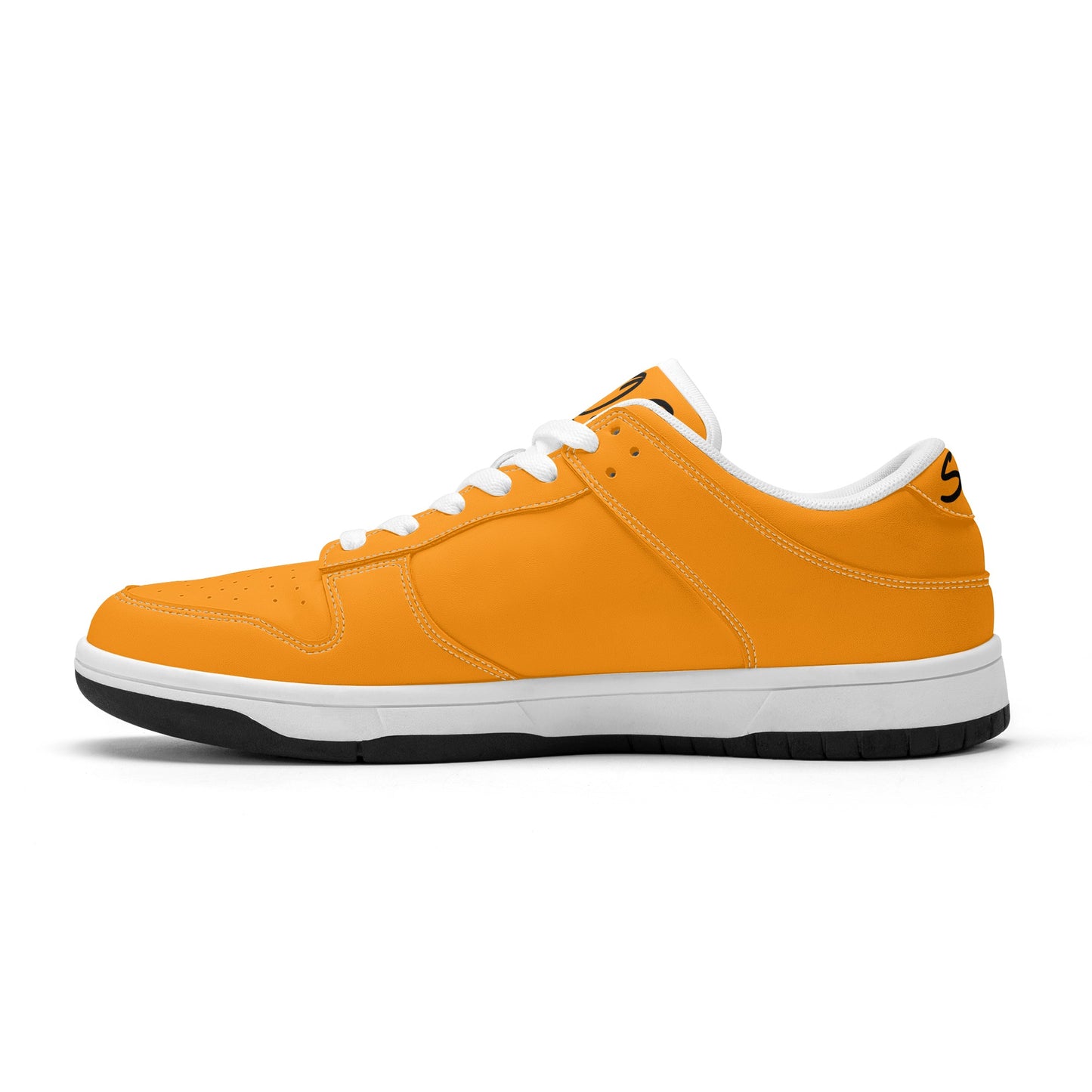 SOS Orange Mens Low Top Leather Star Kicks