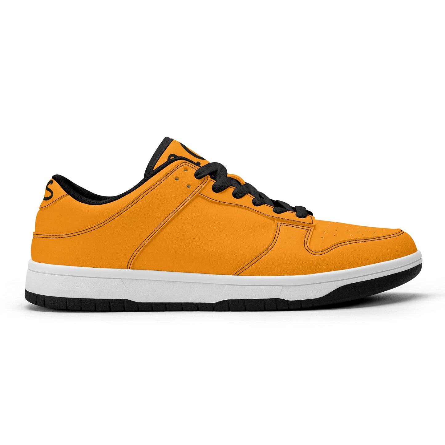 SOS Orange Mens Low Top Leather Star Kicks