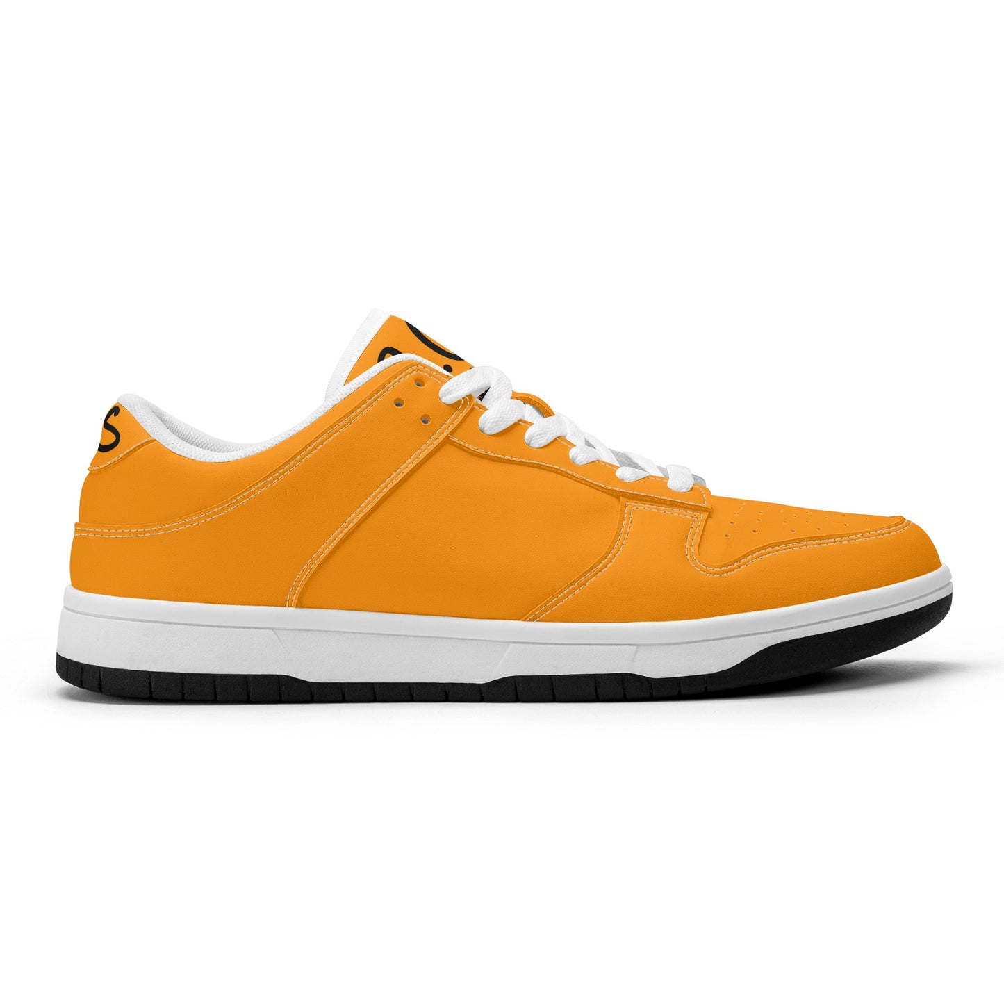 SOS Orange Mens Low Top Leather Star Kicks