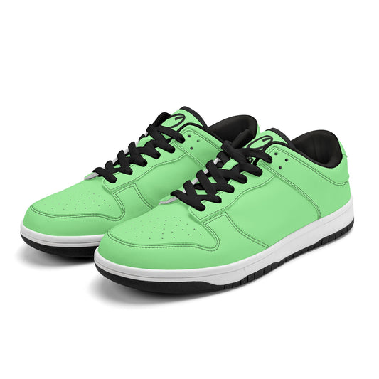 SOS Mint Green Mens Low Top Leather Star Kicks