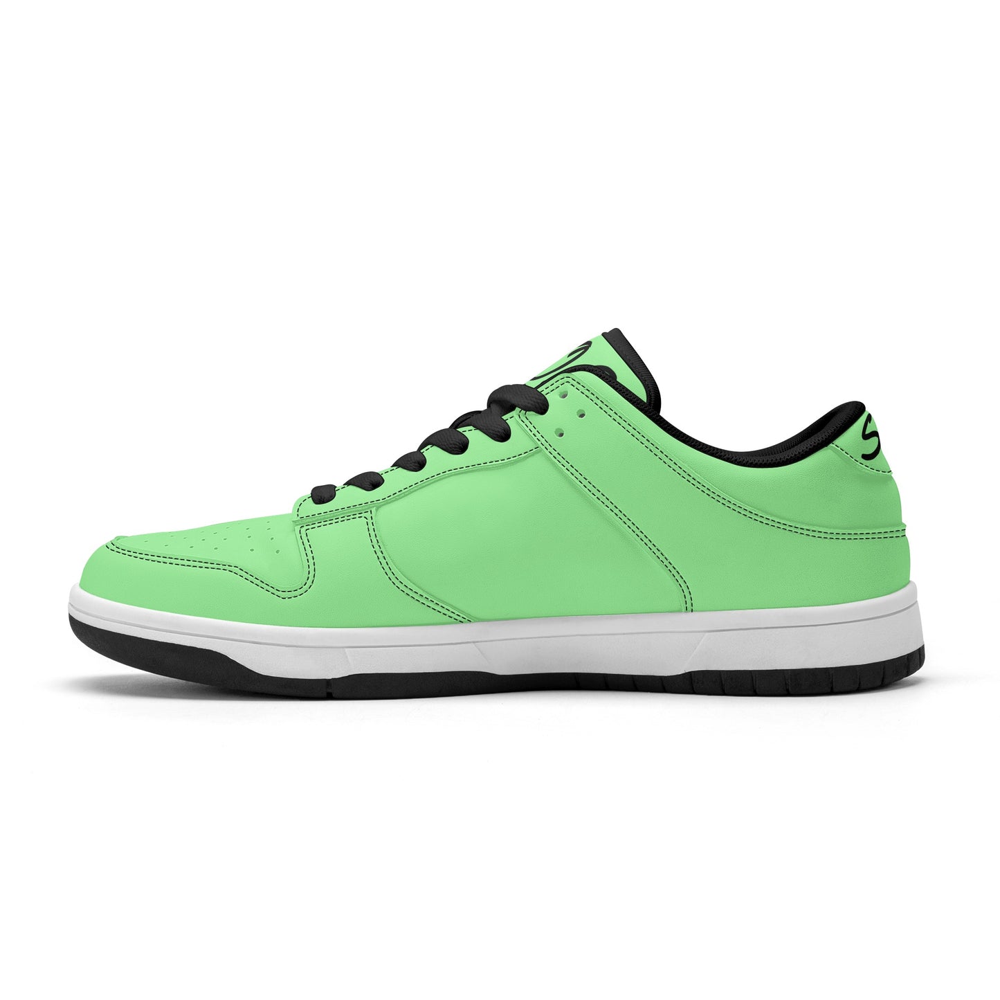 SOS Mint Green Mens Low Top Leather Star Kicks