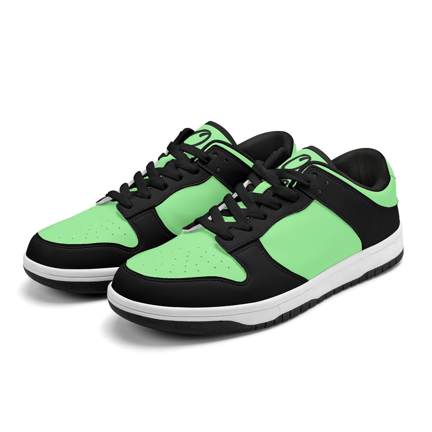 SOS Mint Green Mens Low Top Leather Star Kicks