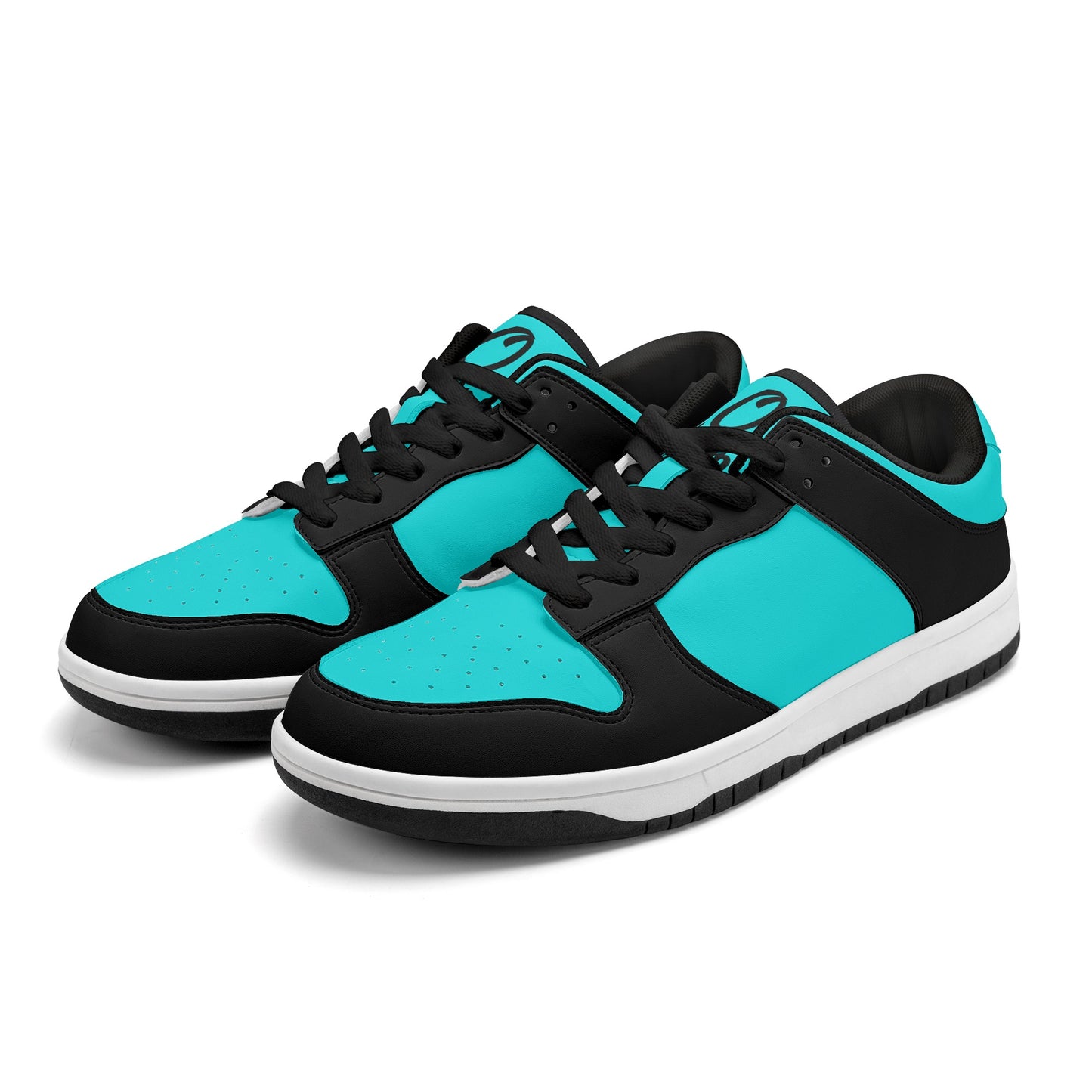 SOS Turquoise/Black Mens Low Top Leather Star Kicks