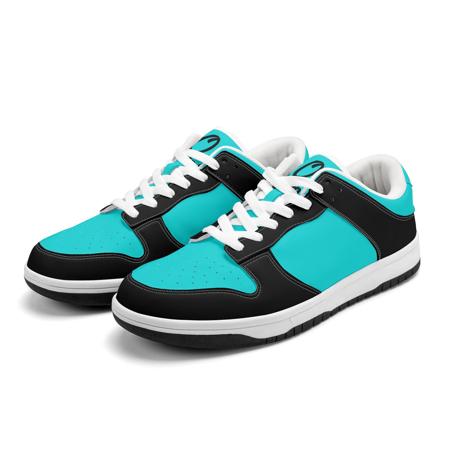 SOS Turquoise/Black Mens Low Top Leather Star Kicks