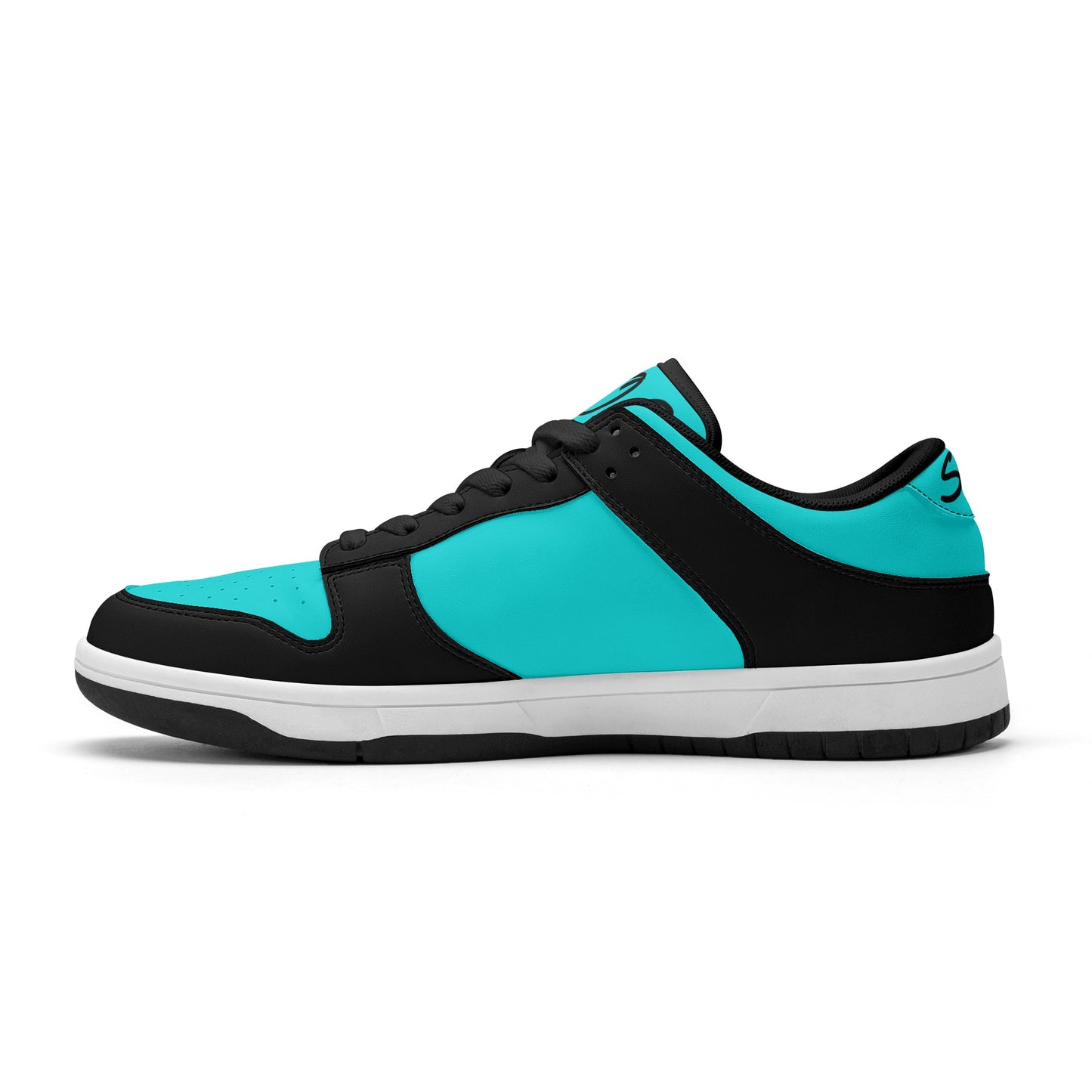 SOS Turquoise/Black Mens Low Top Leather Star Kicks