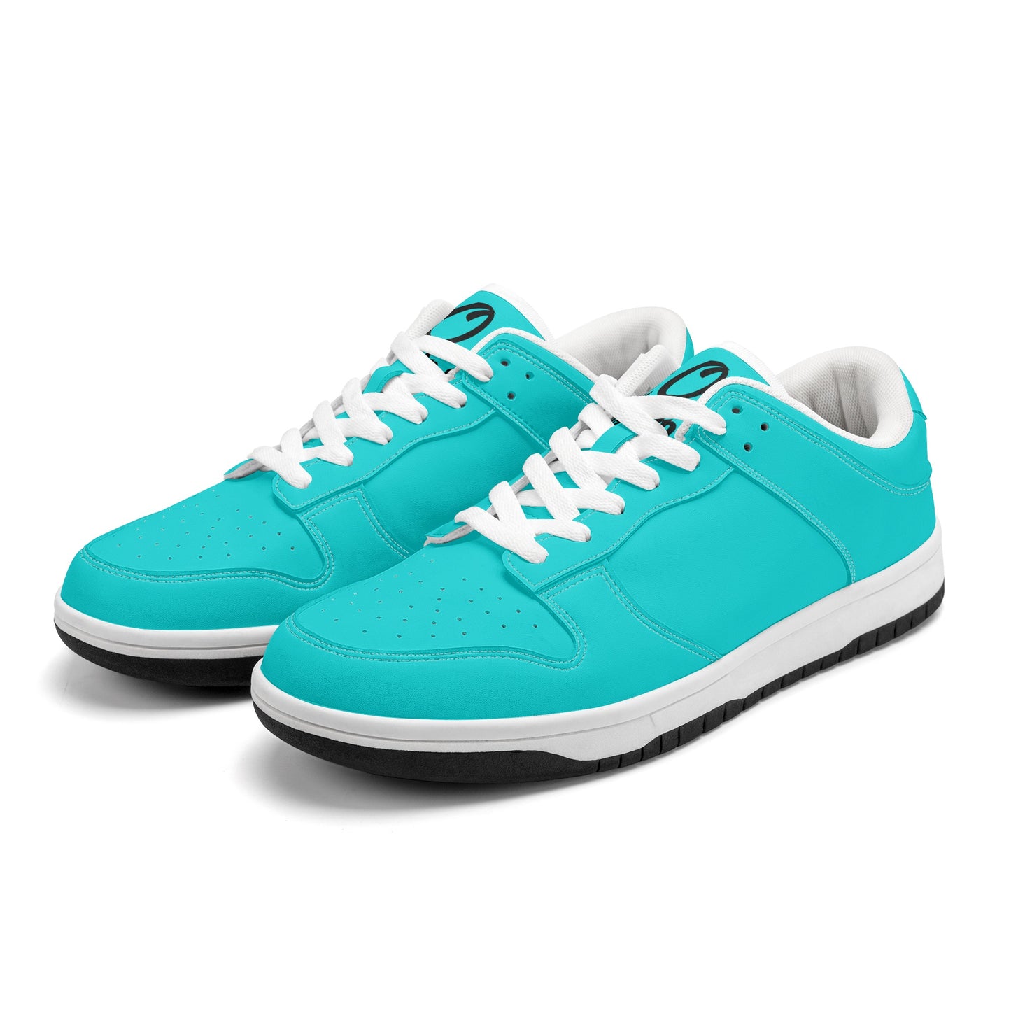 SOS Turquoise Mens Low Top Leather Star Kicks