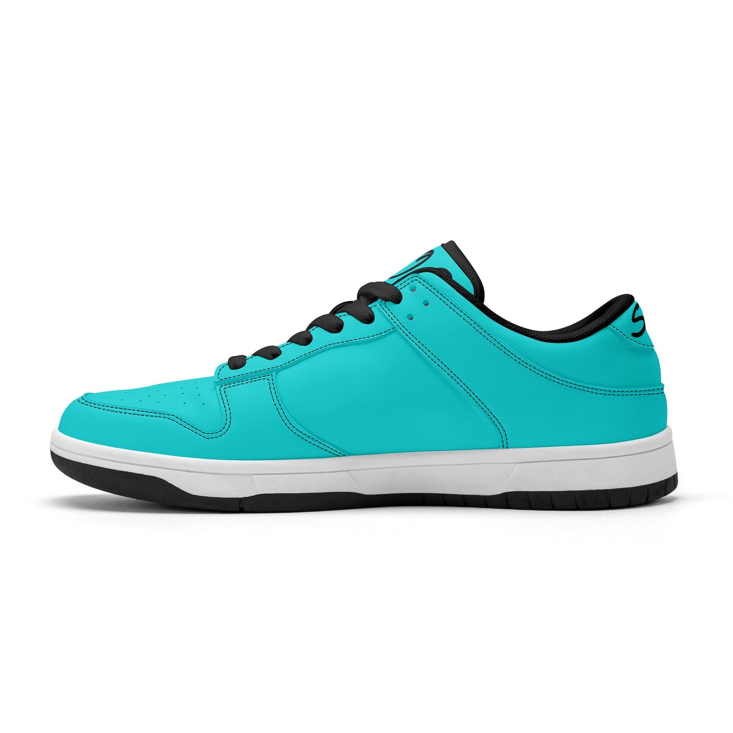 SOS Turquoise Mens Low Top Leather Star Kicks