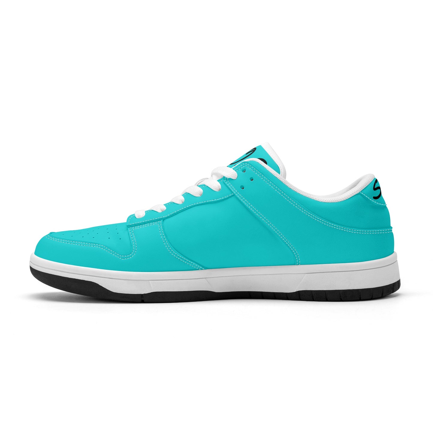 SOS Turquoise Mens Low Top Leather Star Kicks