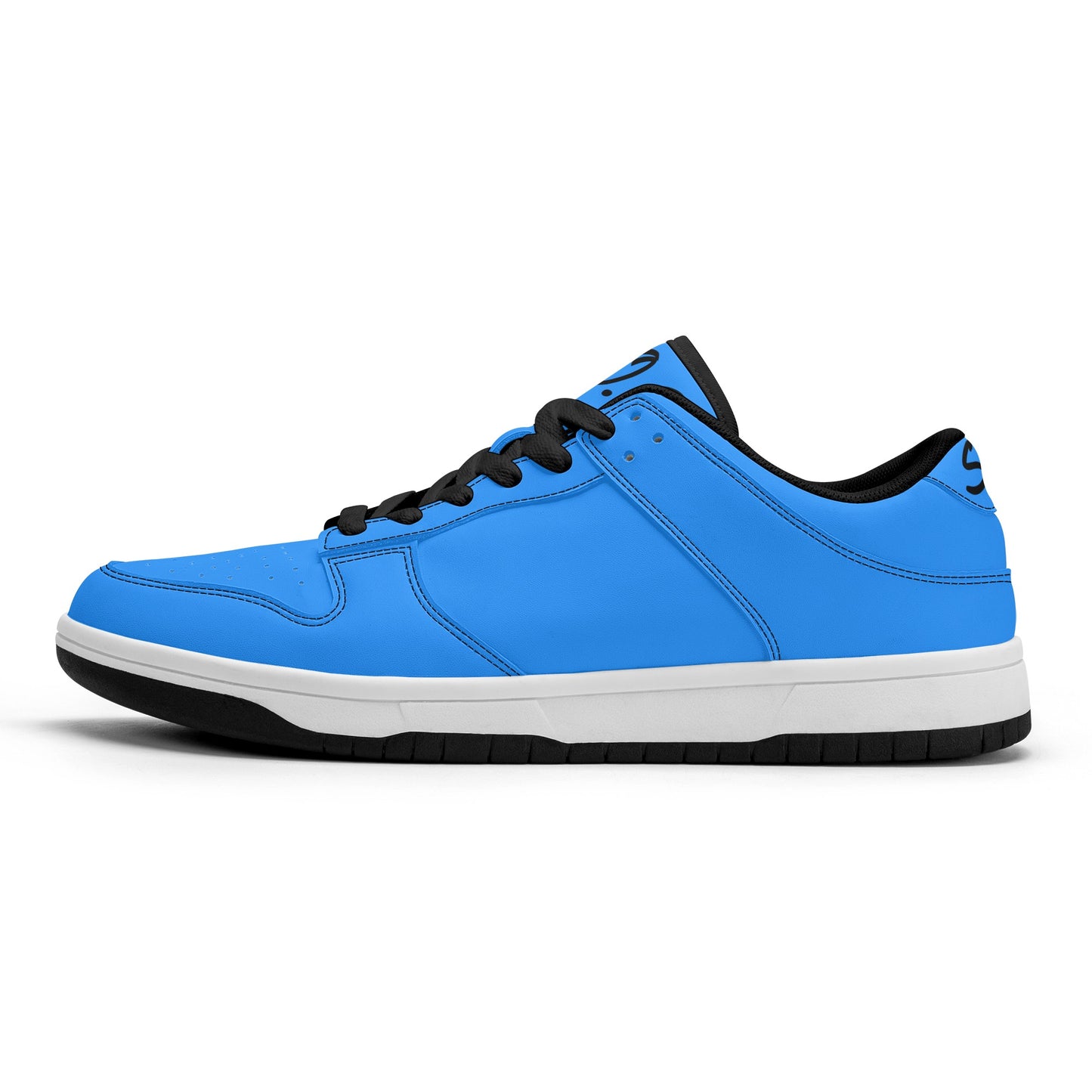 SOS  Sky Blue Mens Low Top Leather Star Kicks