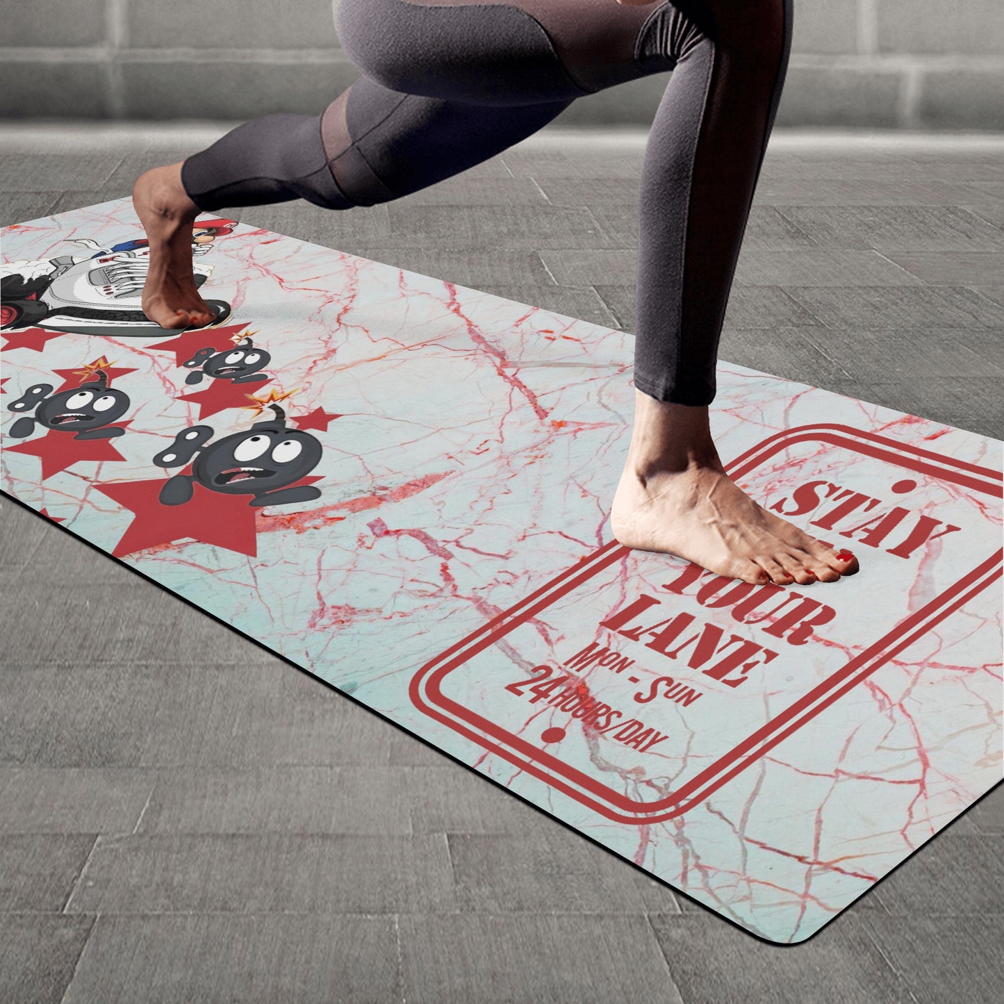 S.I.Y.L. (Stay In Your Lane) Exclusive 4mm Rubber Yoga Mat