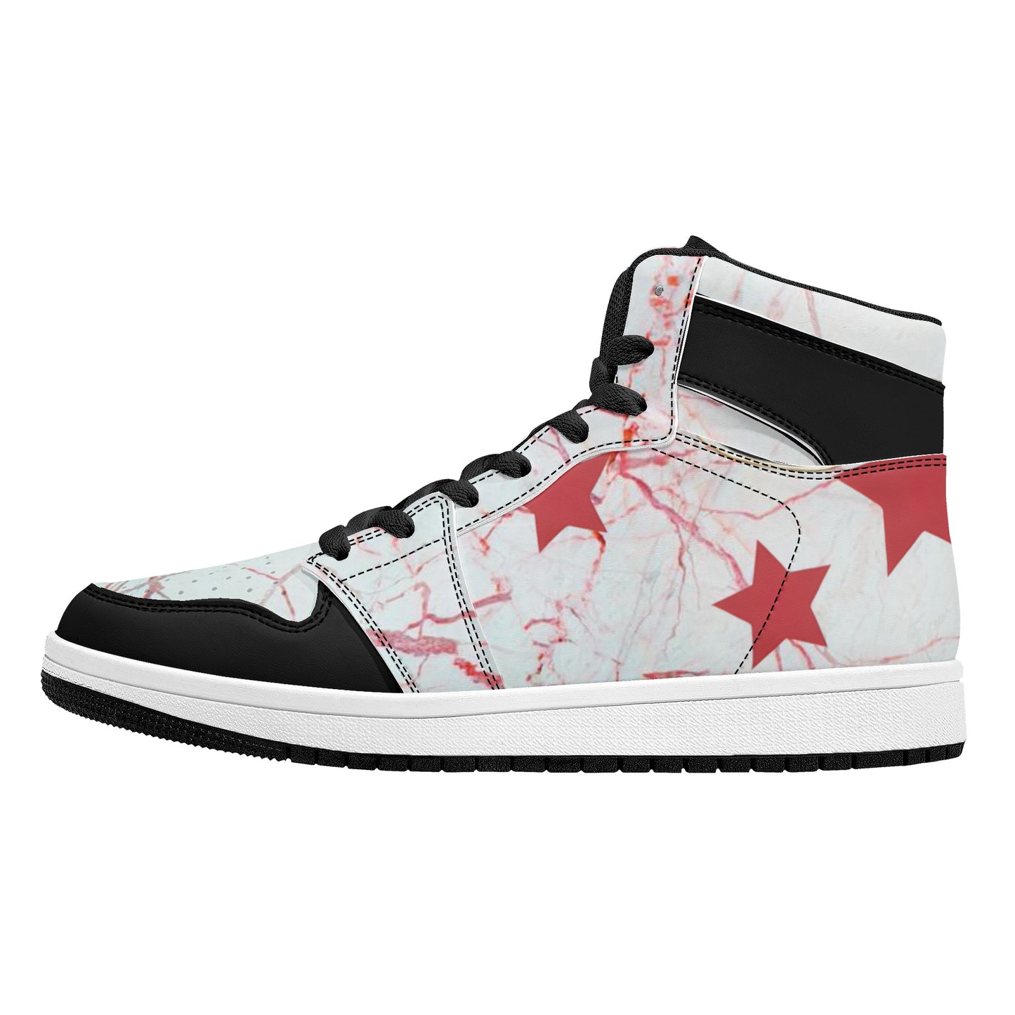 S.I.Y.L. (Stay In Your Lane) Mens High Top Leather Star Kicks