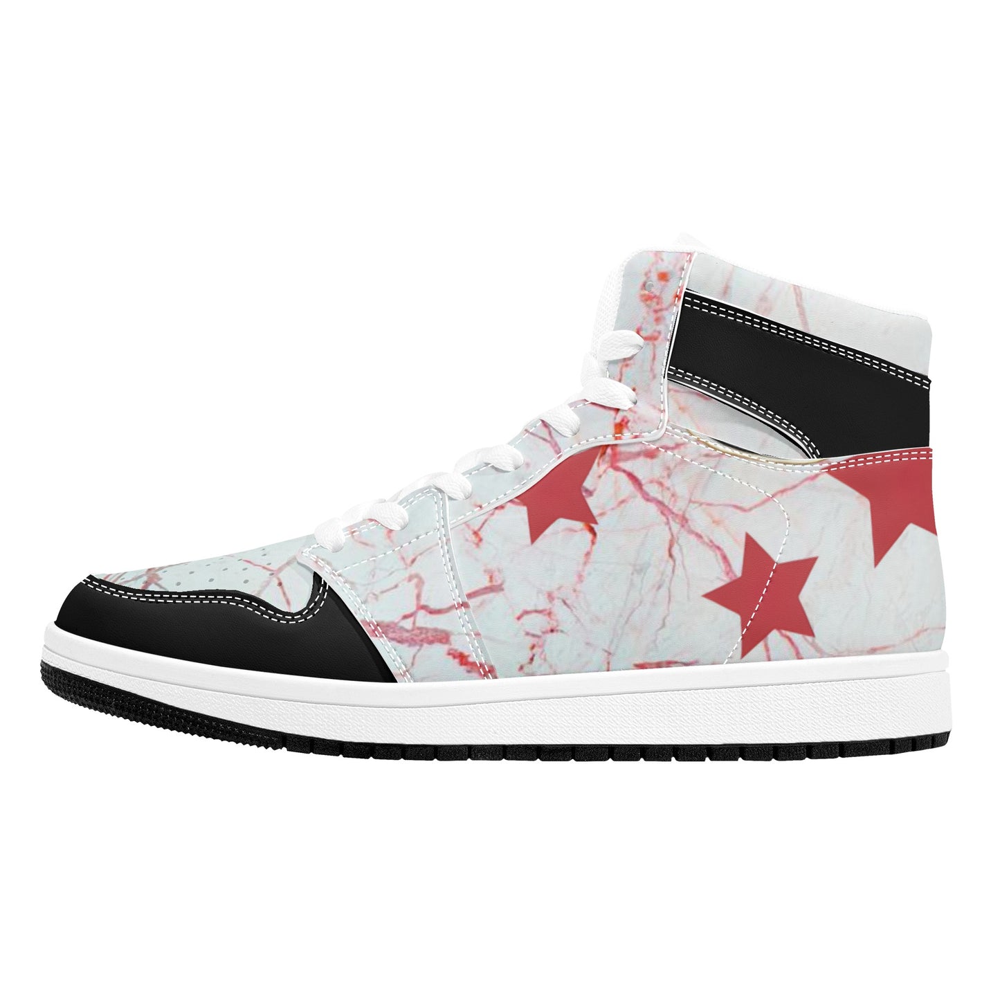 S.I.Y.L. (Stay In Your Lane) Mens High Top Leather Star Kicks