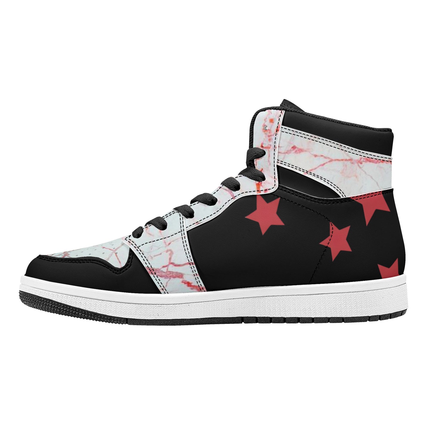 S.I.Y.L. (Stay In Your Lane) Mens High Top Leather Star Kicks