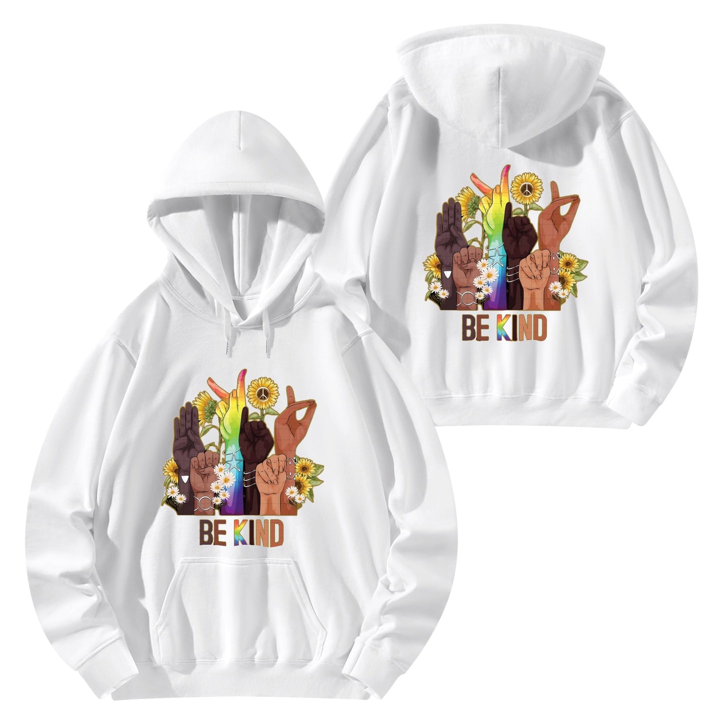 Be Kind (Pride Edition) Man/Womens Adult Cotton Hoodie