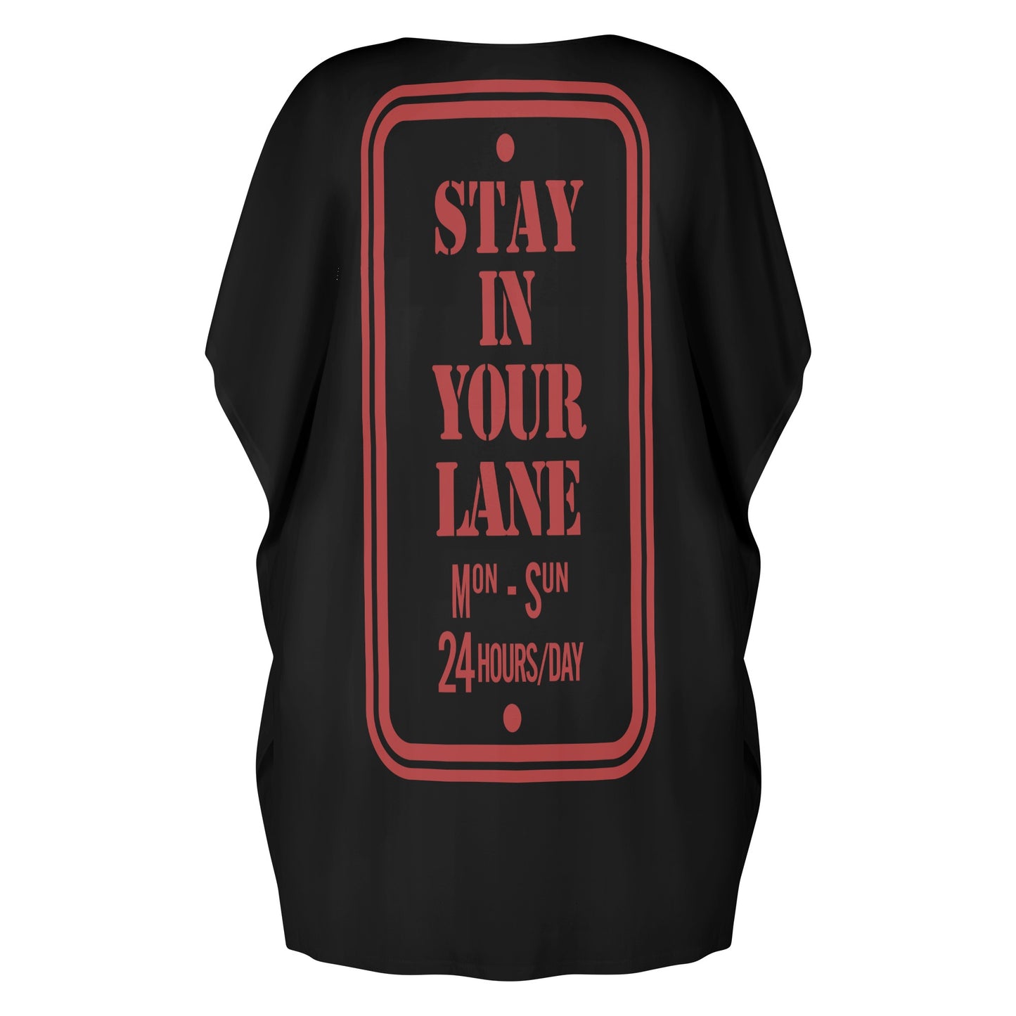 S.I.Y.L. ( Stay In Your Lane) Womens Star Size Black Loose Dress