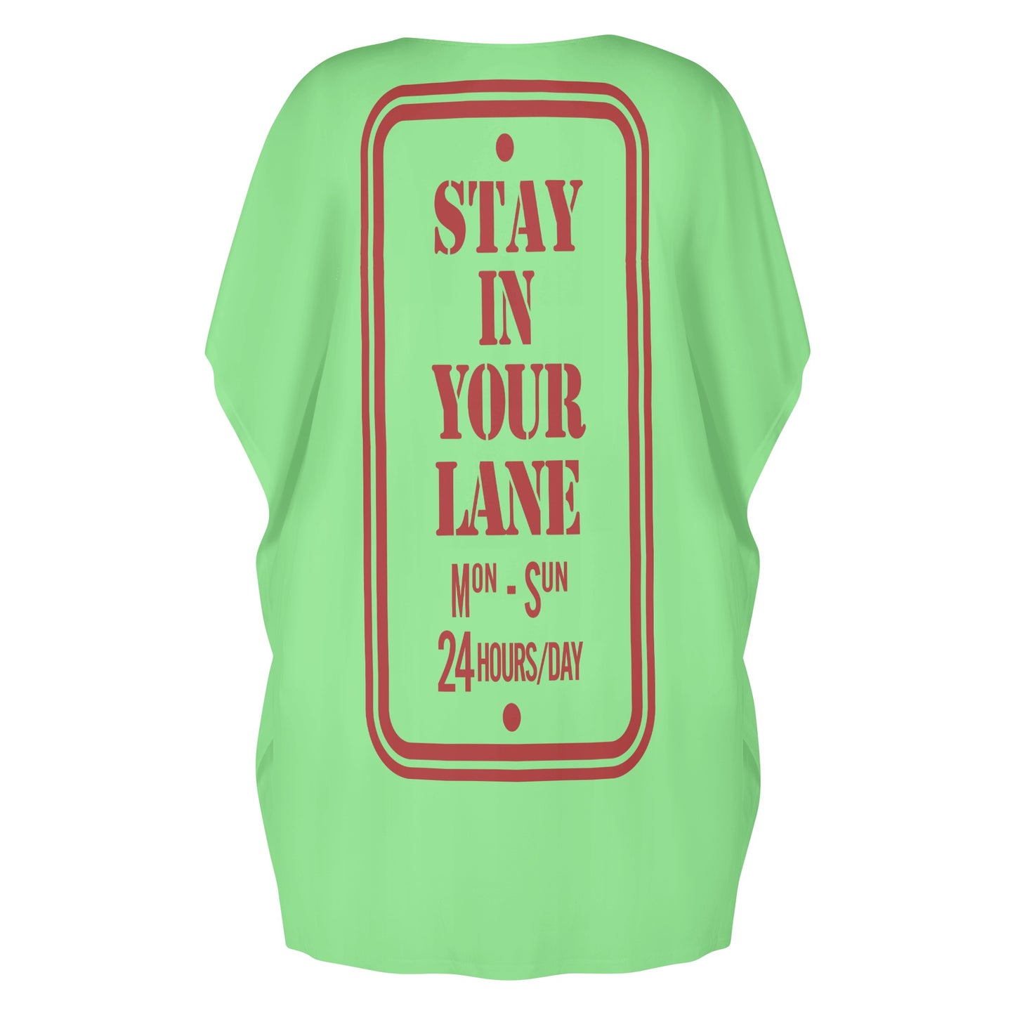 S.I.Y.L. ( Stay In Your Lane) Womens Star Size Mint Green Loose Dress