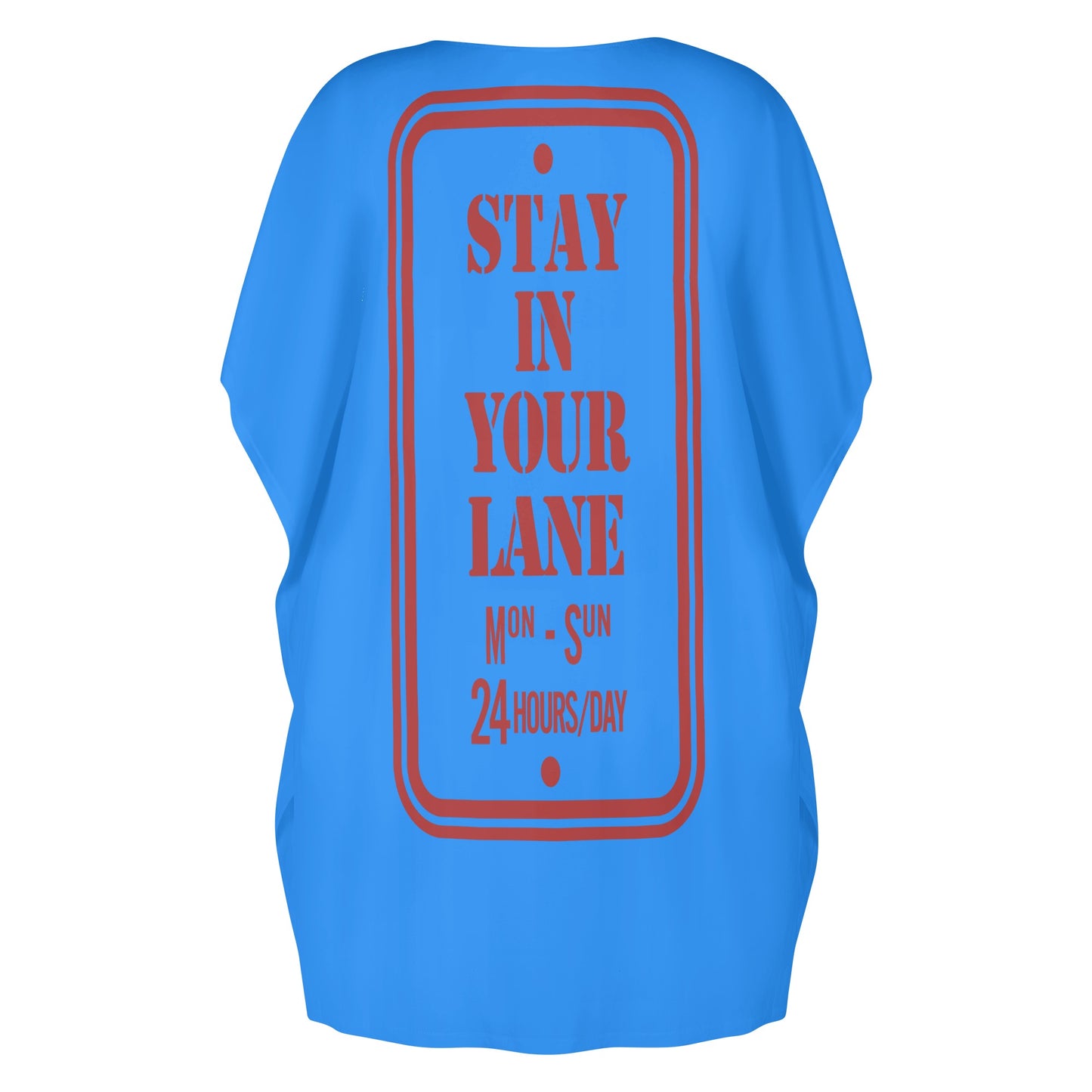 S.I.Y.L. ( Stay In Your Lane) Womens Star Size Blue Loose Dress