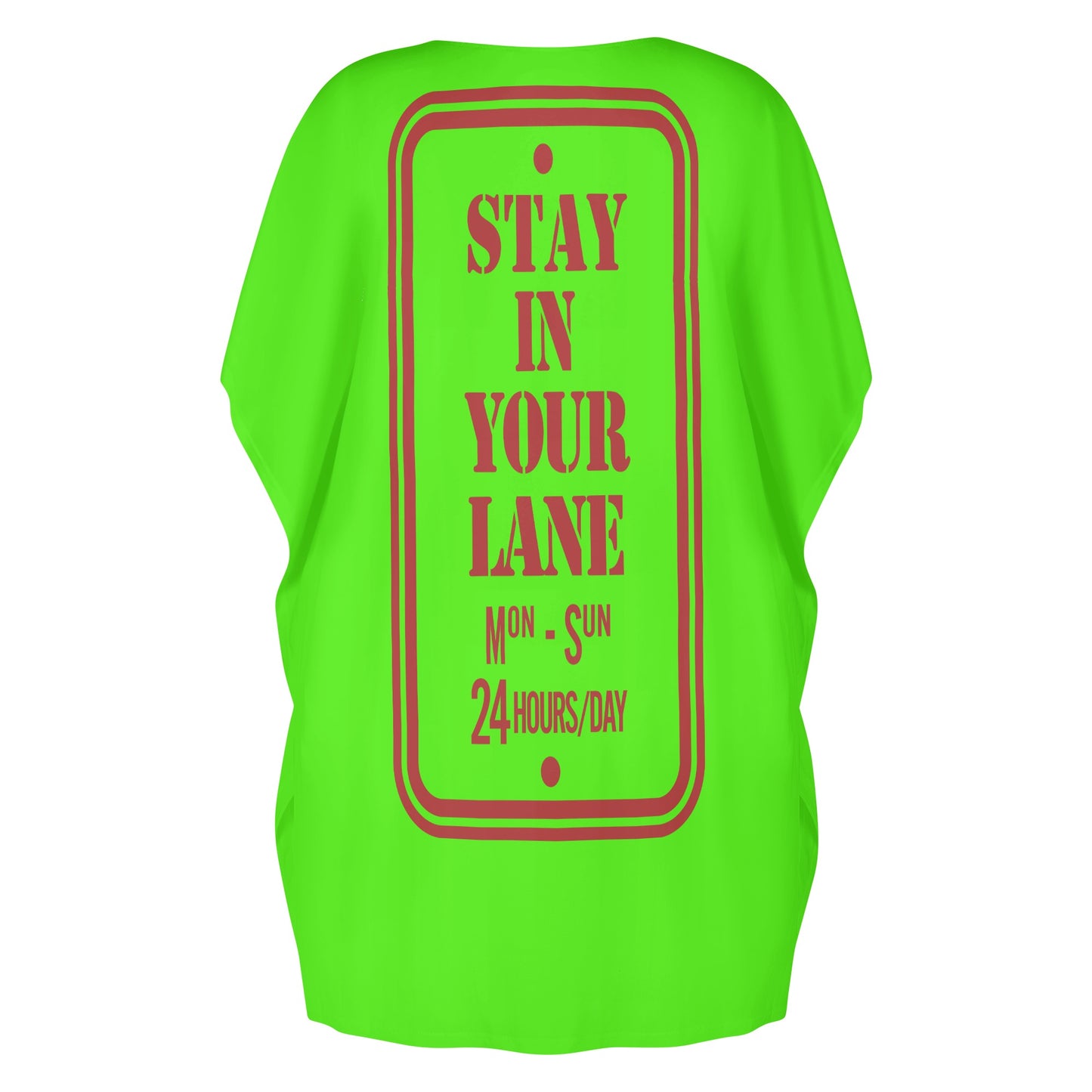 S.I.Y.L. ( Stay In Your Lane) Womens Star Size Goo Green Loose Dress