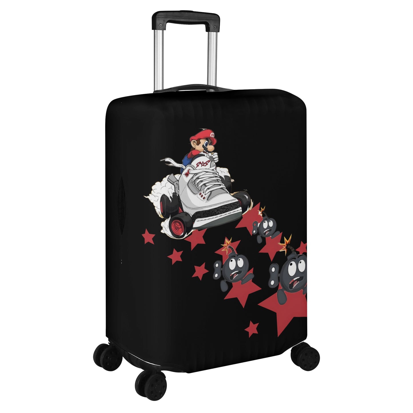 S.I.Y.L (Stay In Your Lane) Black Polyester Luggage Cover