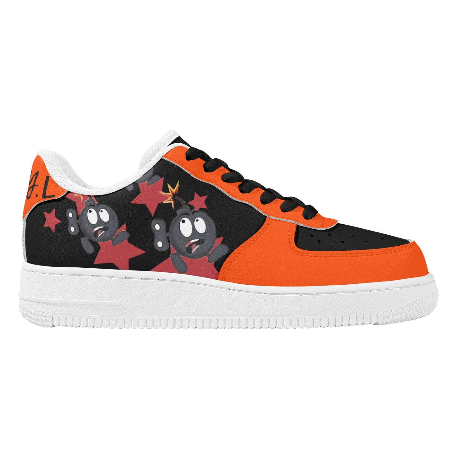 S.I.Y.L. (Stay In Your Lane) Dark Orange Womens New Low Top Star Kicks