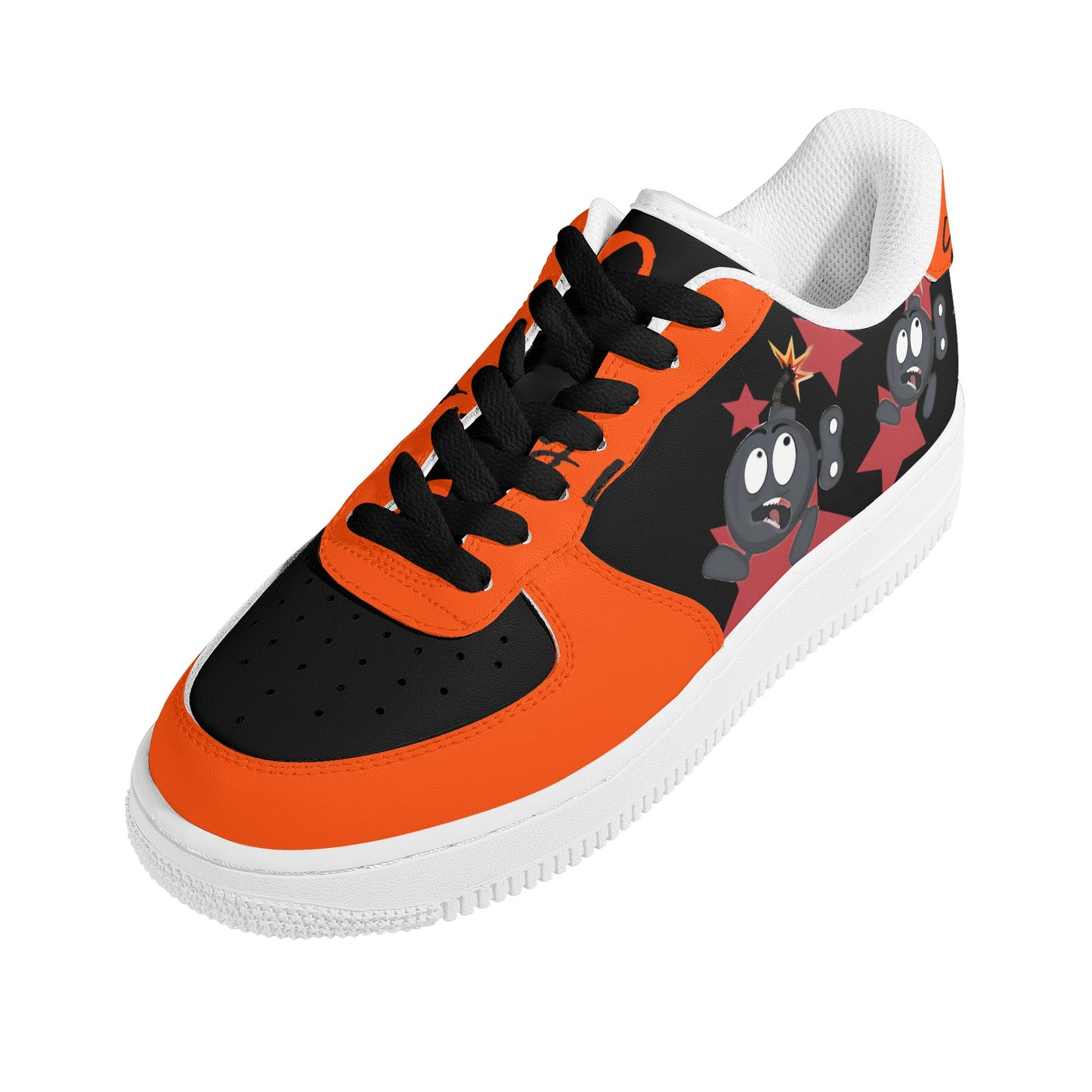 S.I.Y.L. (Stay In Your Lane) Dark Orange Womens New Low Top Star Kicks