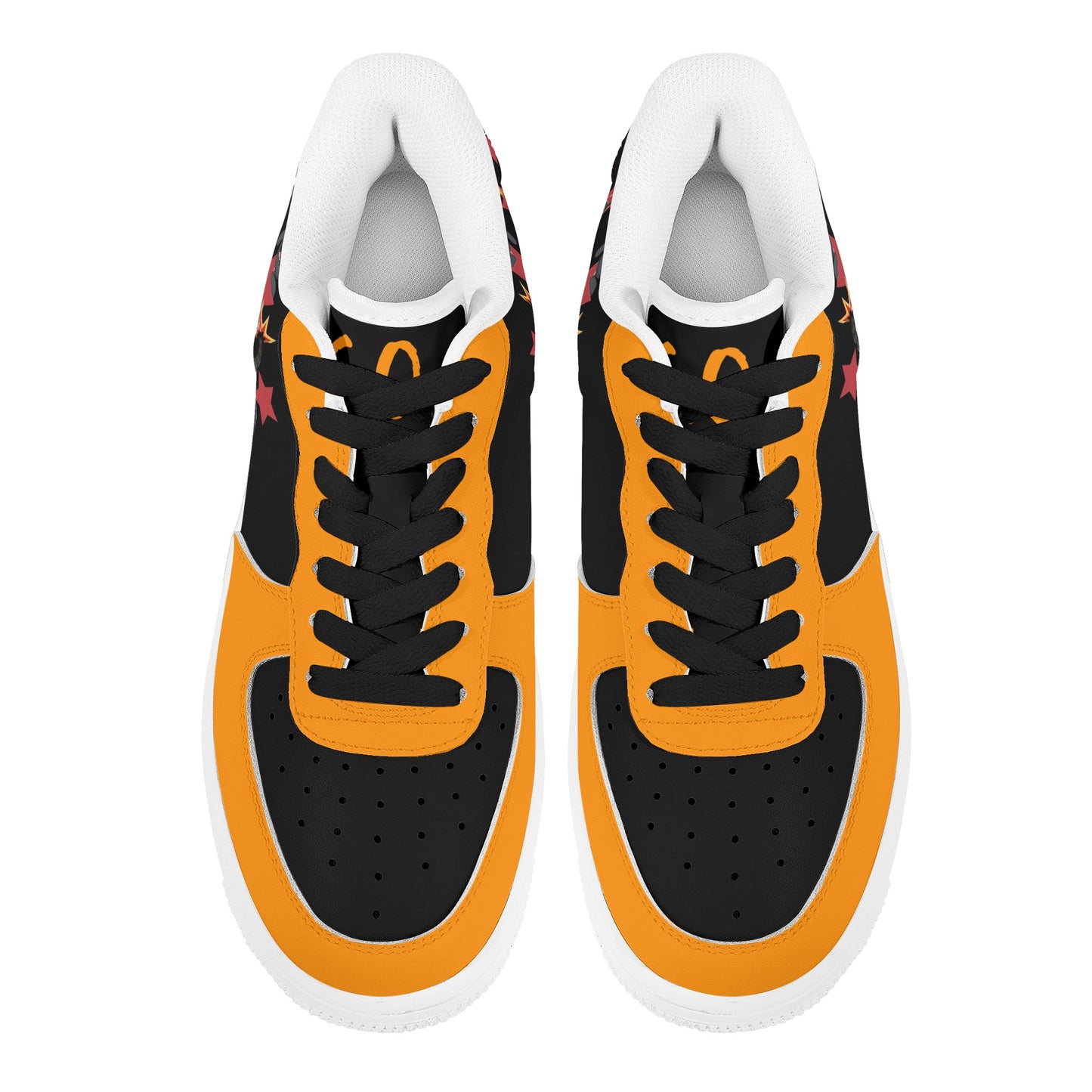 S.I.Y.L. (Stay In Your Lane) Orange Womens New Low Top Star Kicks