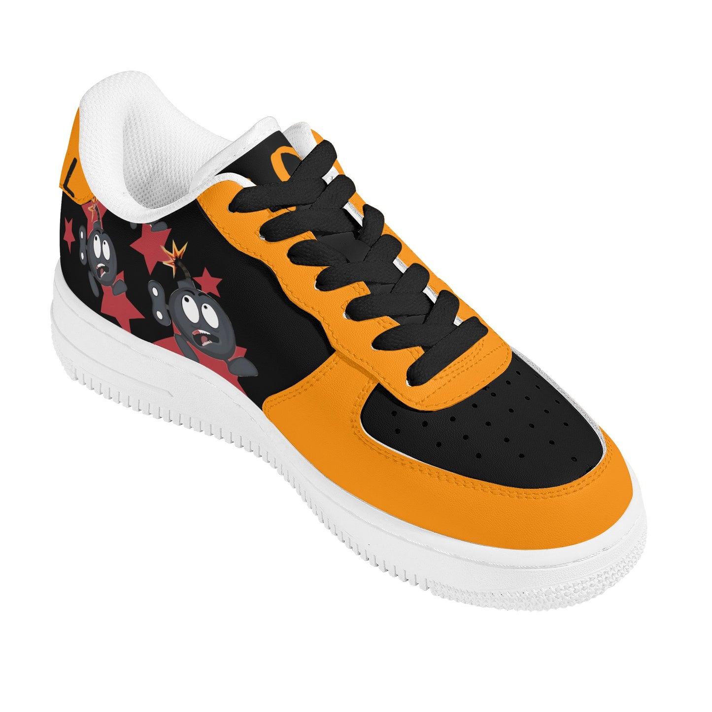 S.I.Y.L. (Stay In Your Lane) Orange Womens New Low Top Star Kicks