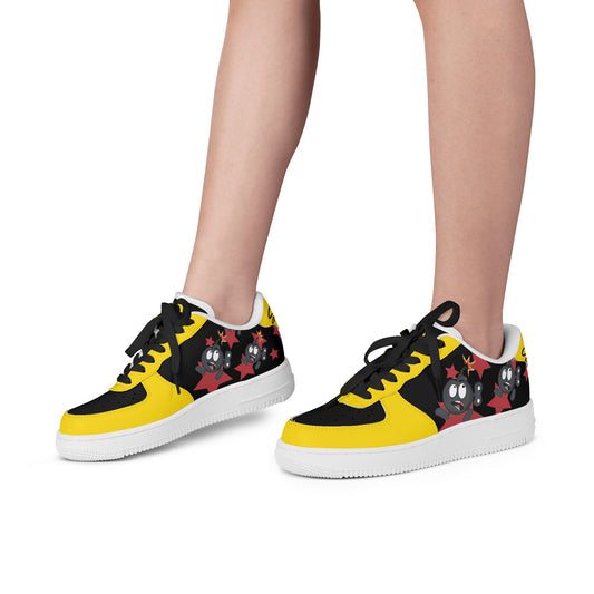 S.I.Y.L. (Stay In Your Lane) Gold Womens New Low Top Star Kicks