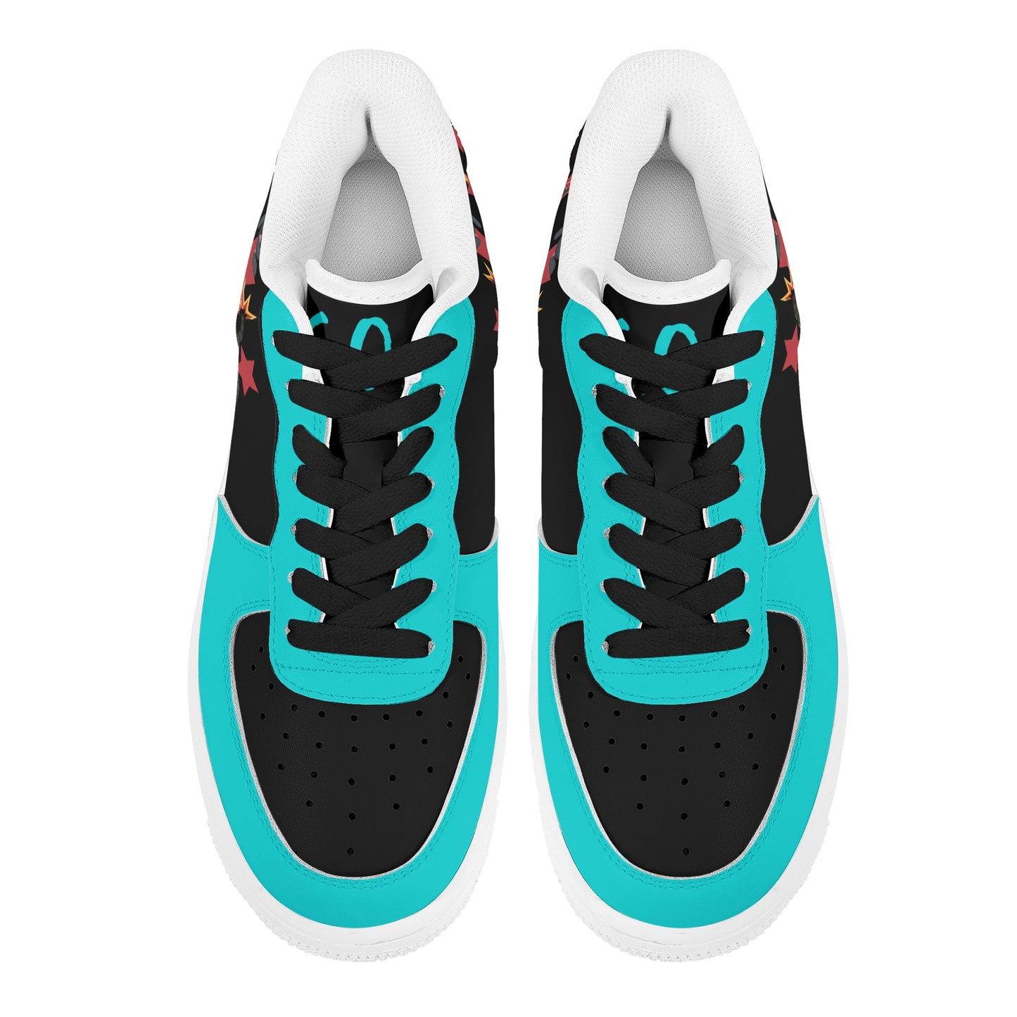 S.I.Y.L. (Stay In Your Lane) Turquoise Womens New Low Top Star Kicks