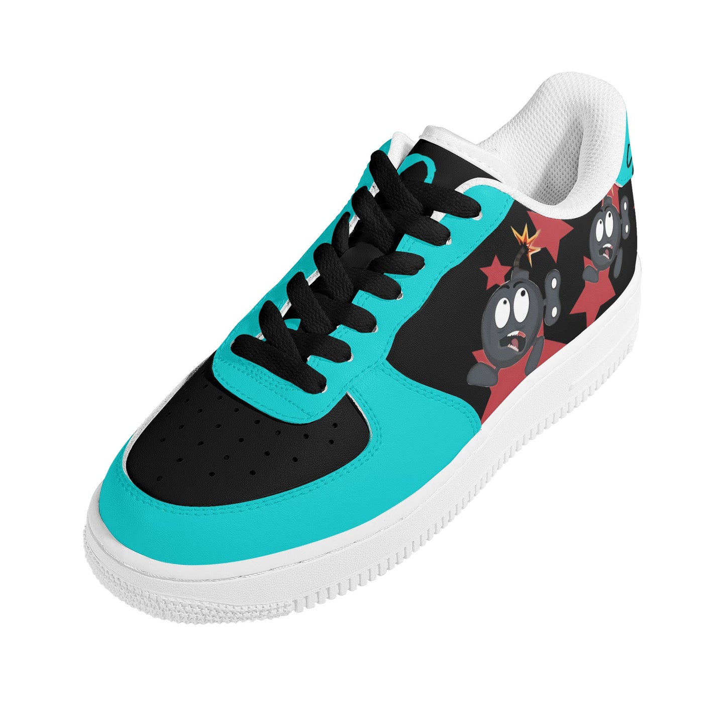 S.I.Y.L. (Stay In Your Lane) Turquoise Womens New Low Top Star Kicks