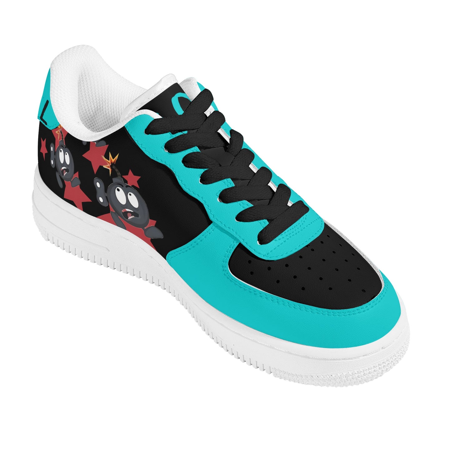 S.I.Y.L. (Stay In Your Lane) Turquoise Womens New Low Top Star Kicks