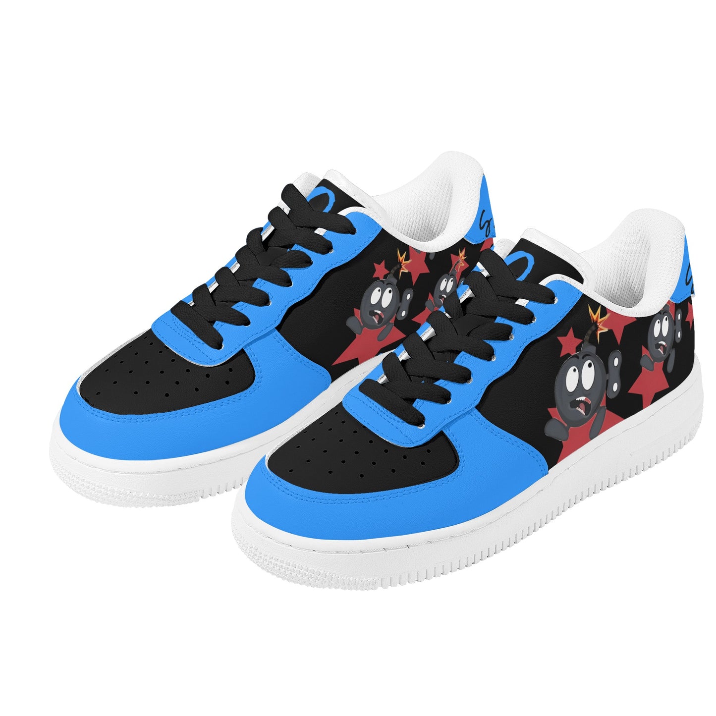 S.I.Y.L. (Stay In Your Lane) Blue Womens New Low Top Star Kicks