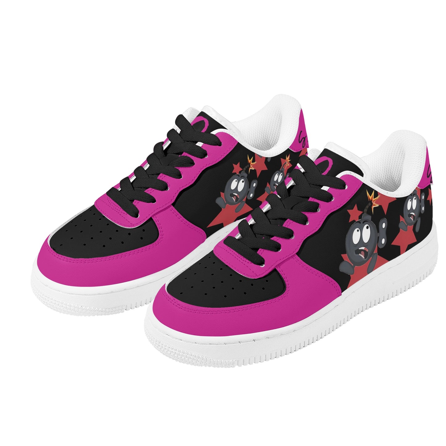 S.I.Y.L. (Stay In Your Lane) Purple Womens New Low Top Star Kicks