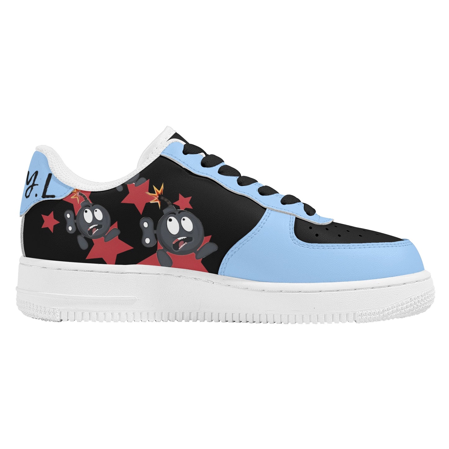 S.I.Y.L (Stay In Your Lane) Sky Blue Womens New Low Top Star Kicks