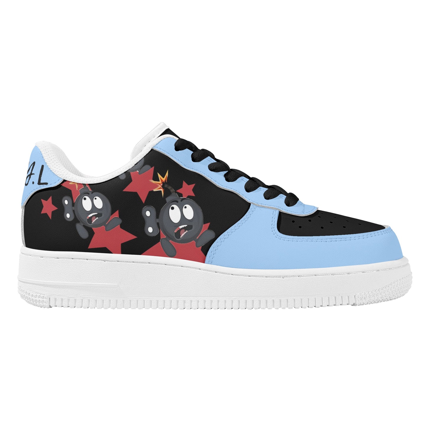 S.I.Y.L (Stay In Your Lane) Sky Blue Womens New Low Top Star Kicks