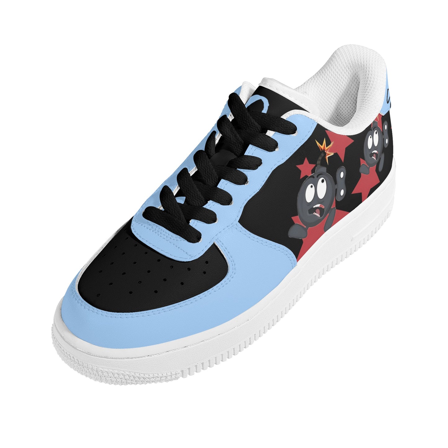 S.I.Y.L (Stay In Your Lane) Sky Blue Womens New Low Top Star Kicks