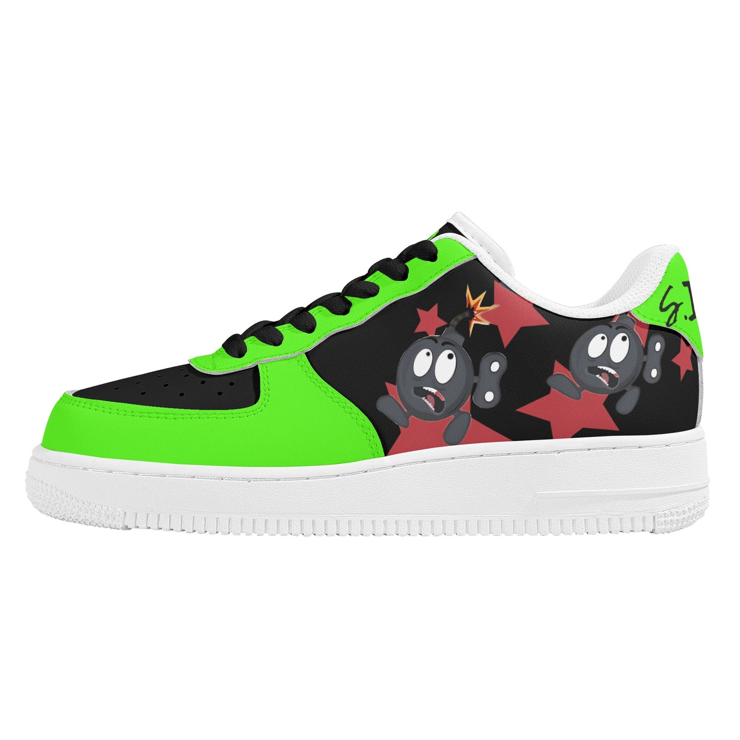 S.I.Y.L (Stay In Your Lane) Goo Green Womens New Low Top Star Kicks