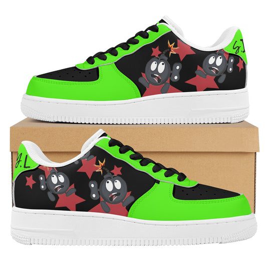 S.I.Y.L (Stay In Your Lane) Goo Green Womens New Low Top Star Kicks