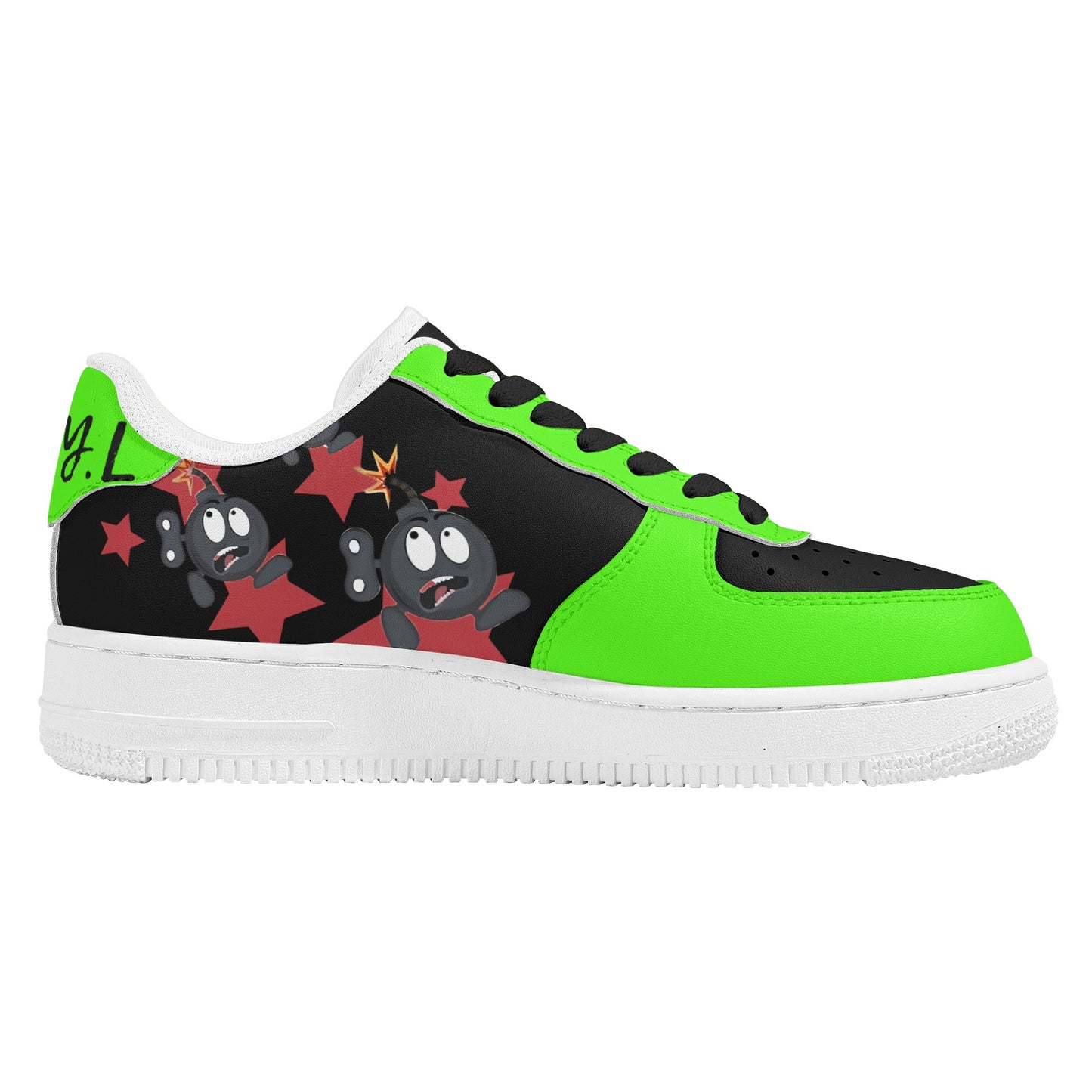 S.I.Y.L (Stay In Your Lane) Goo Green Womens New Low Top Star Kicks