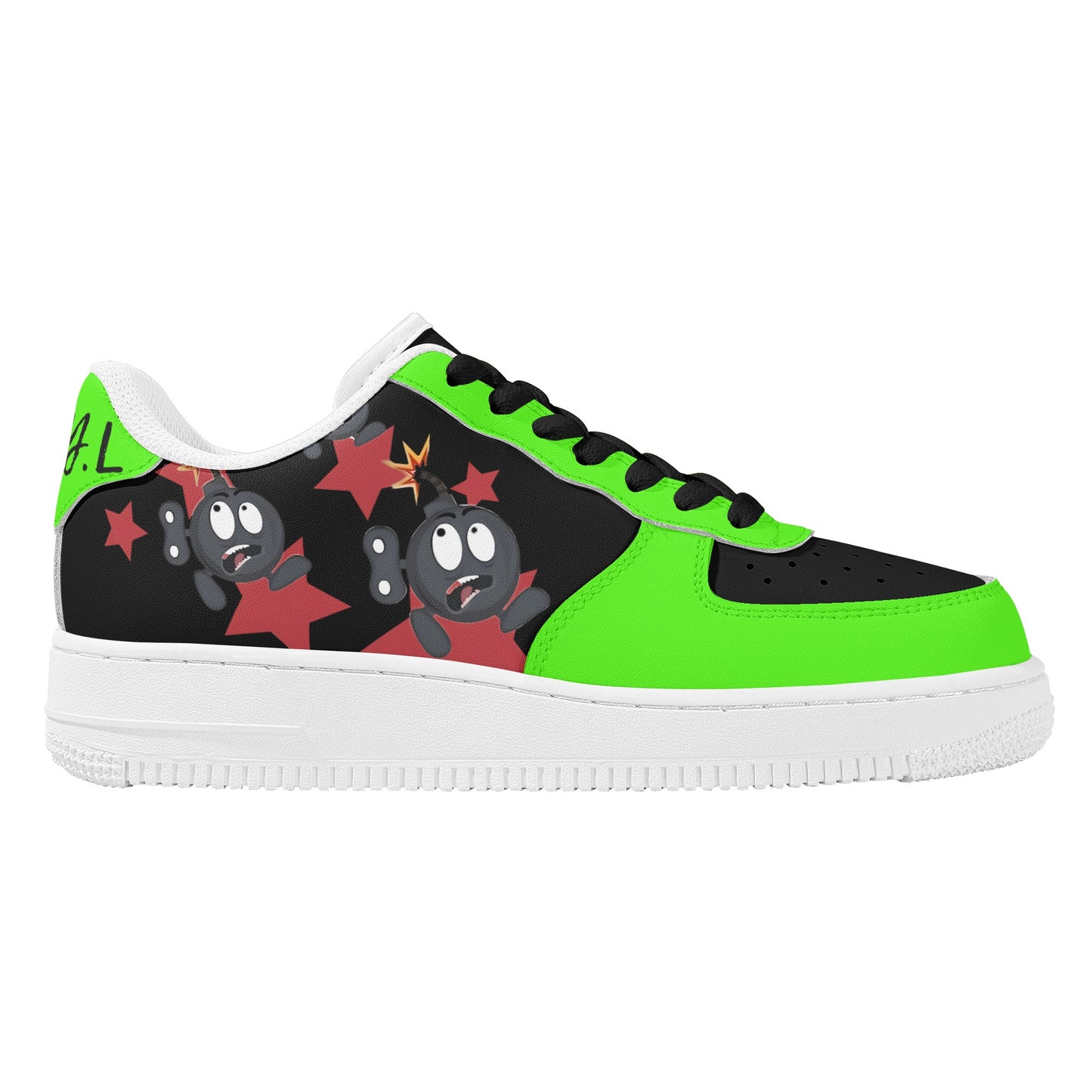 S.I.Y.L (Stay In Your Lane) Goo Green Womens New Low Top Star Kicks