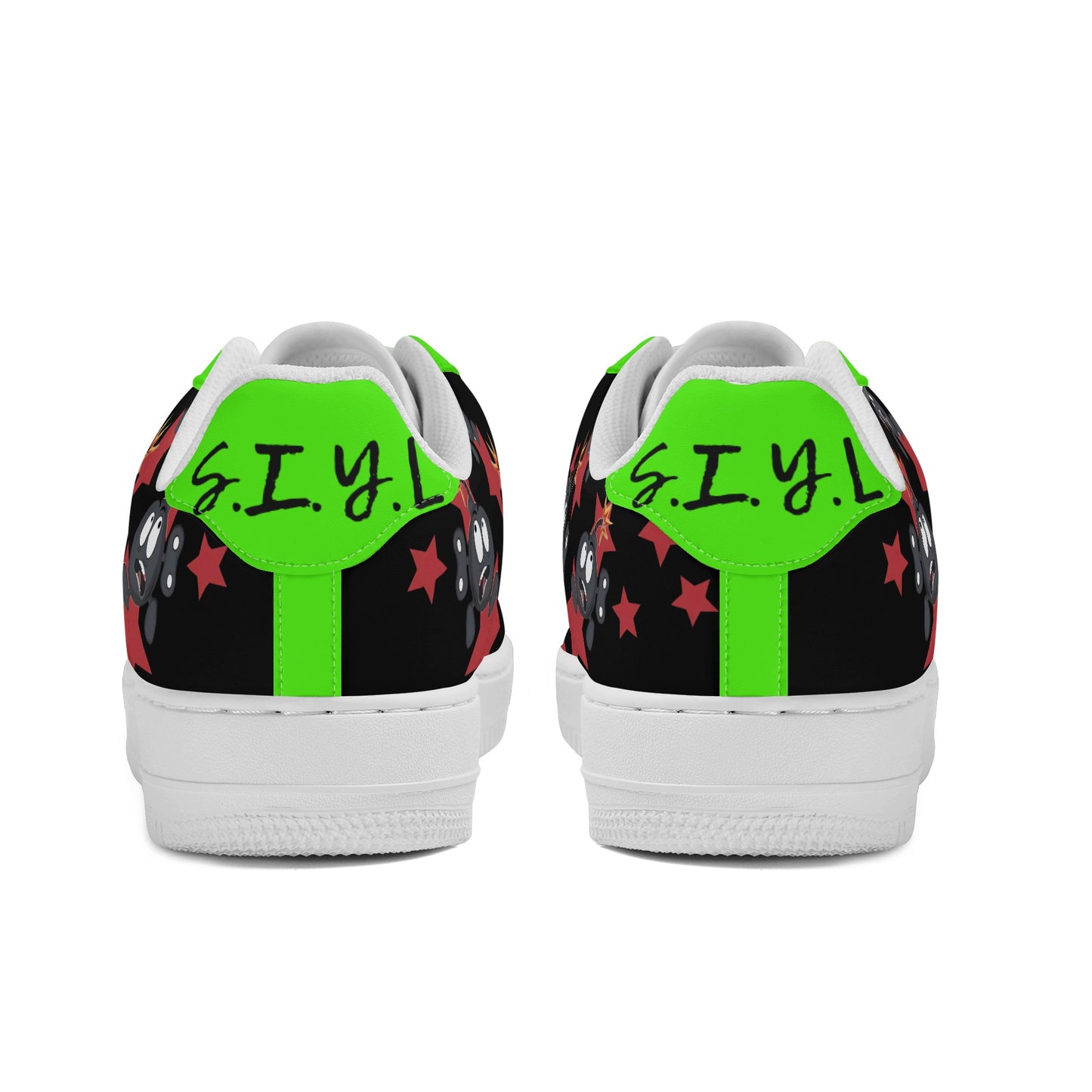 S.I.Y.L (Stay In Your Lane) Goo Green Womens New Low Top Star Kicks