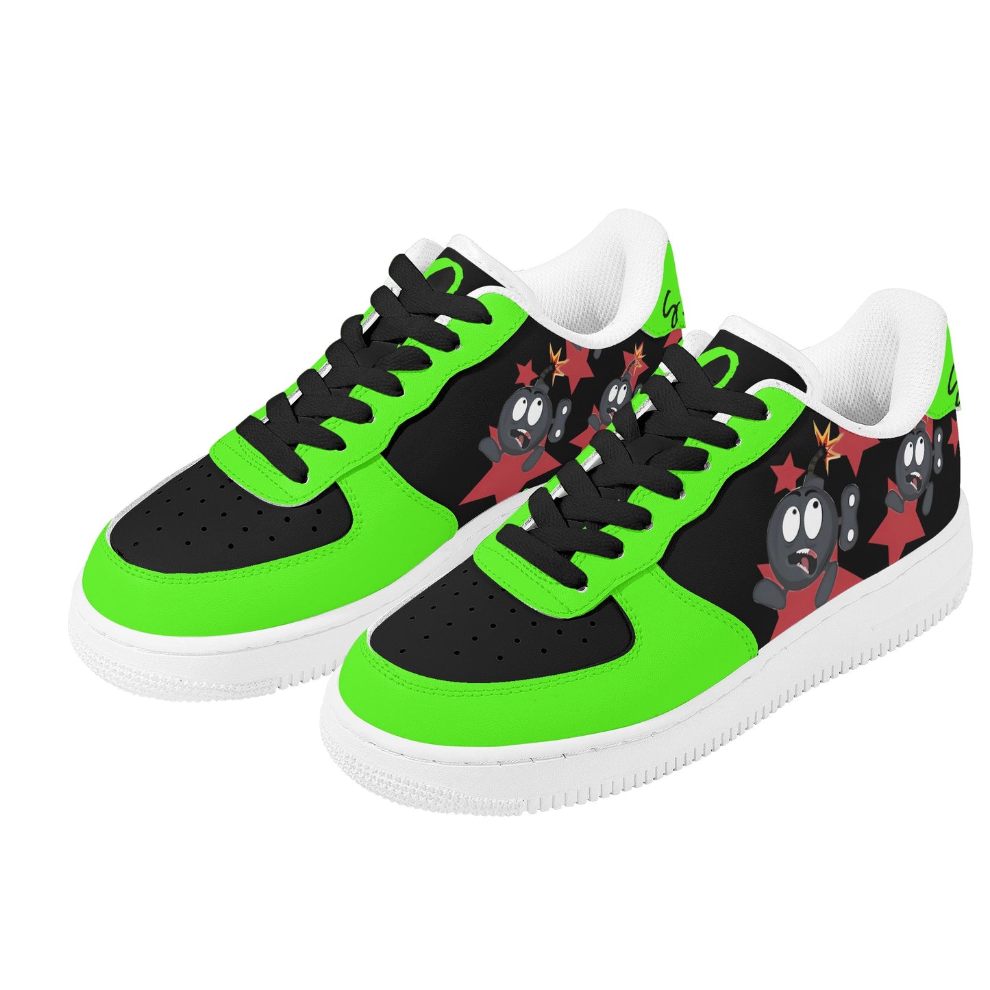 S.I.Y.L (Stay In Your Lane) Goo Green Womens New Low Top Star Kicks