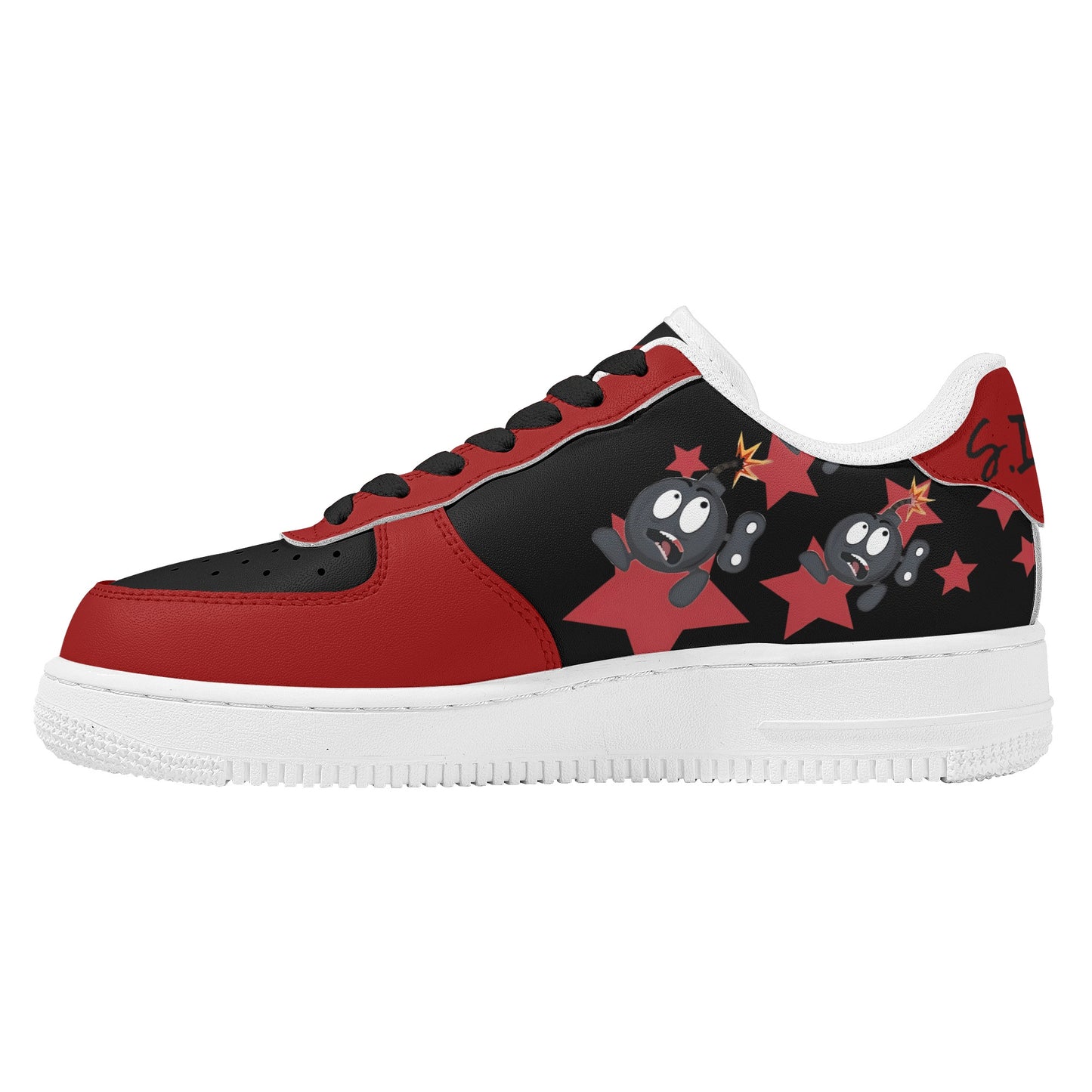 S.I.Y.L (Stay In Your Lane) Maroon Womens New Low Top Star Kicks