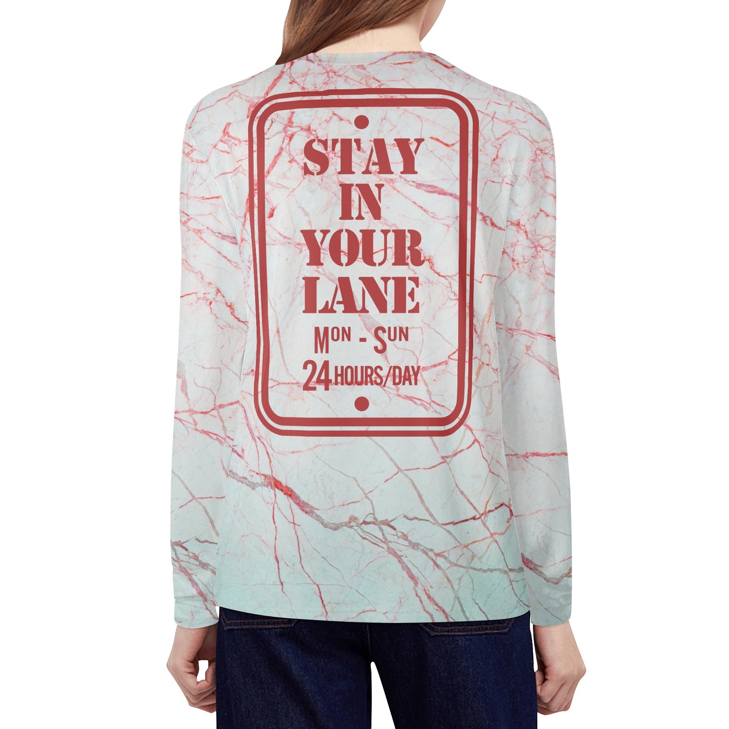 S.I.Y.L. ( Stay In Your Lane) Exclusive Womens Long Sleeve T Shirt