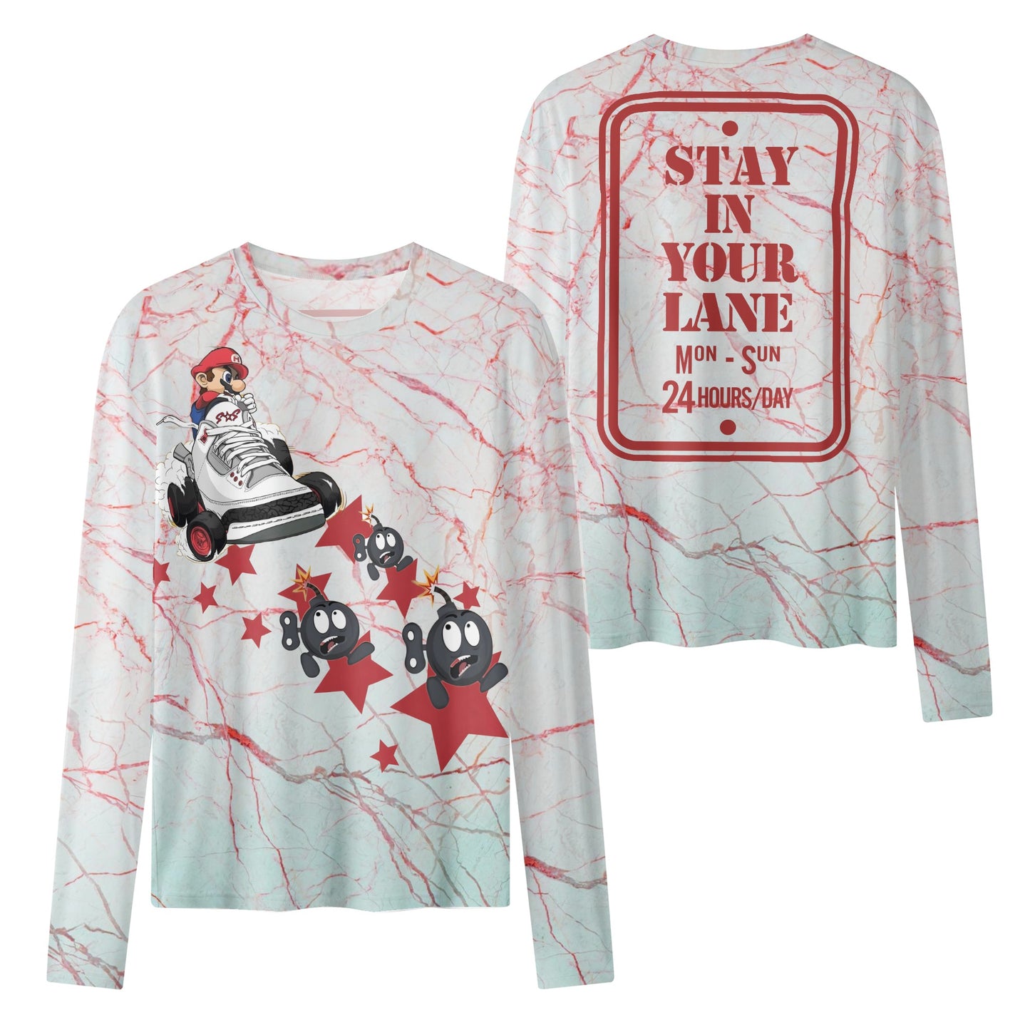 S.I.Y.L. ( Stay In Your Lane) Exclusive Womens Long Sleeve T Shirt